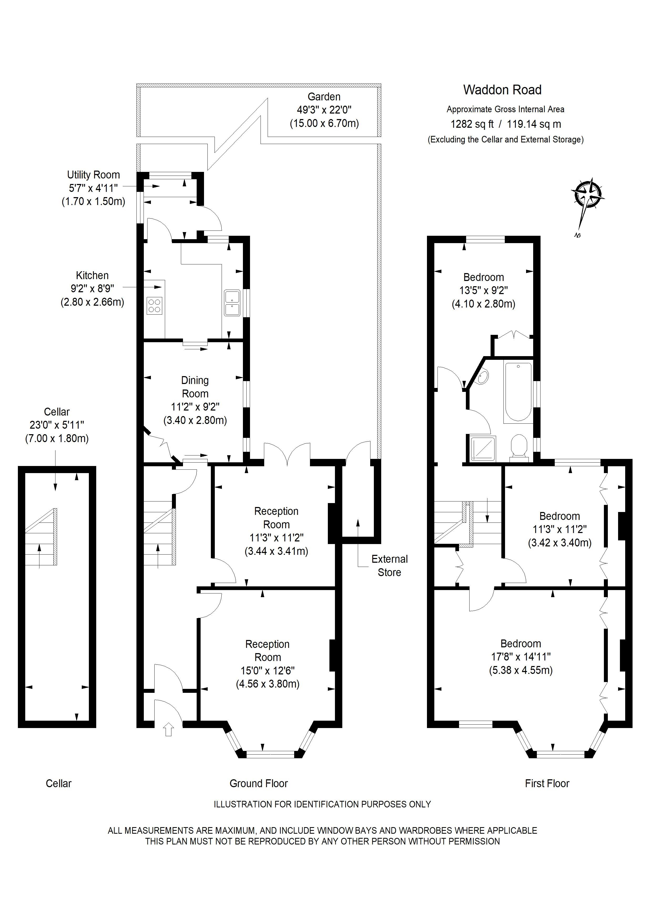 85, Waddon Road, Croydon floorplan