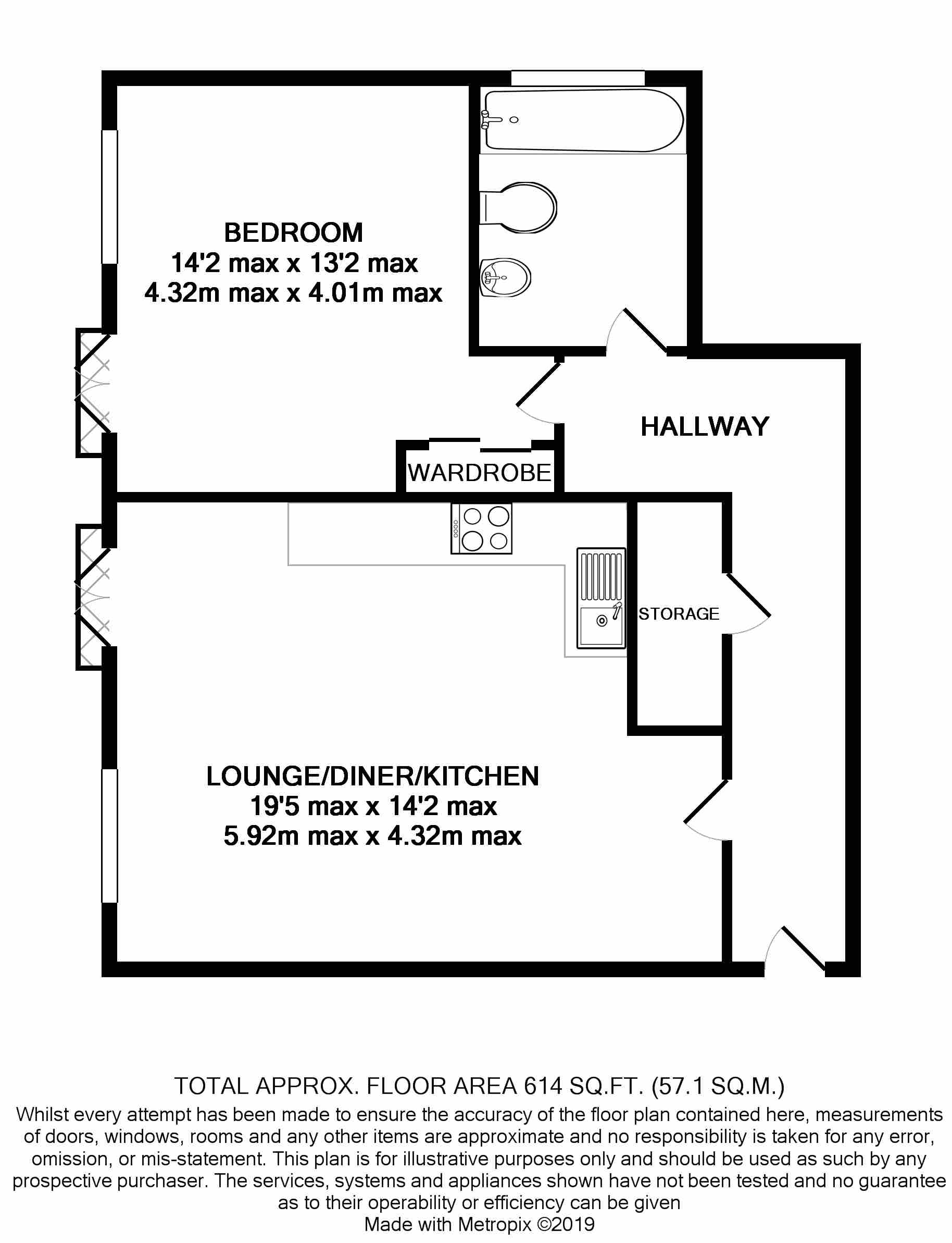 1 Bedrooms Flat to rent in Windsor House, 37 Windsor Street, Chertsey, Surrey KT16