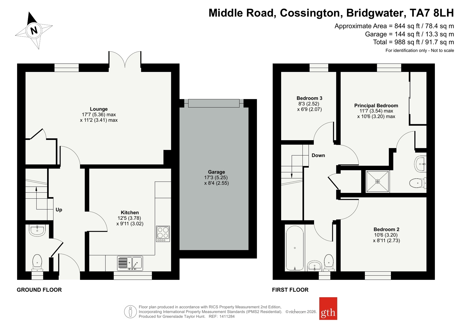 15, Middle Road, Bridgwater floorplan