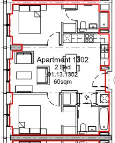 Michigan Towers, 1302, Michigan Avenue, Salford floorplan