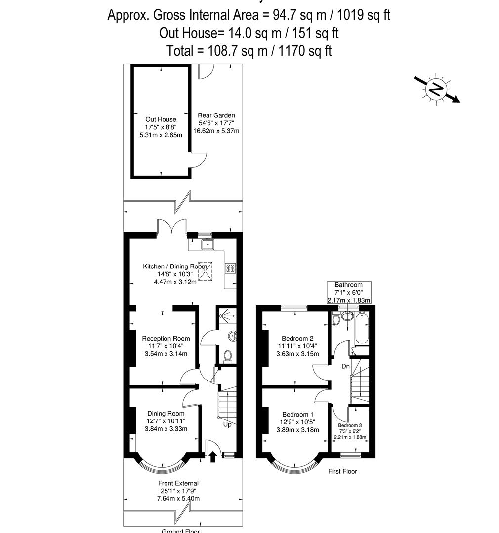 3 bed terraced house to rent in Merlins Avenue, South Harrow, Harrow
