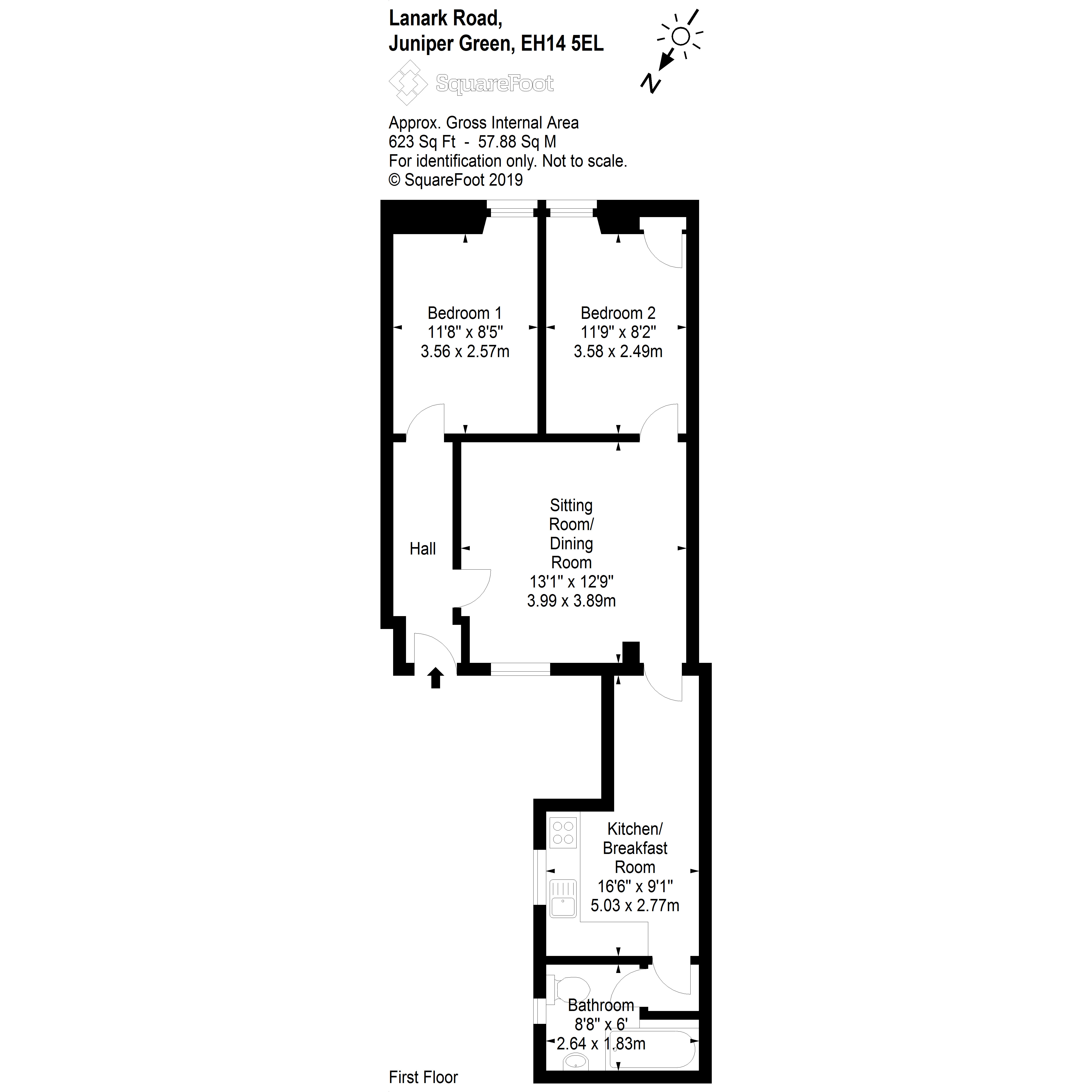 2 Bedrooms Flat for sale in Lanark Road, Juniper Green, Edinburgh EH14