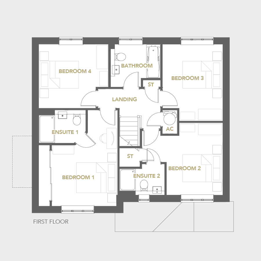 Plot 18, The Clifford,, Plot 18, The Clifford, St Mary's Meadow, Hereford floorplan