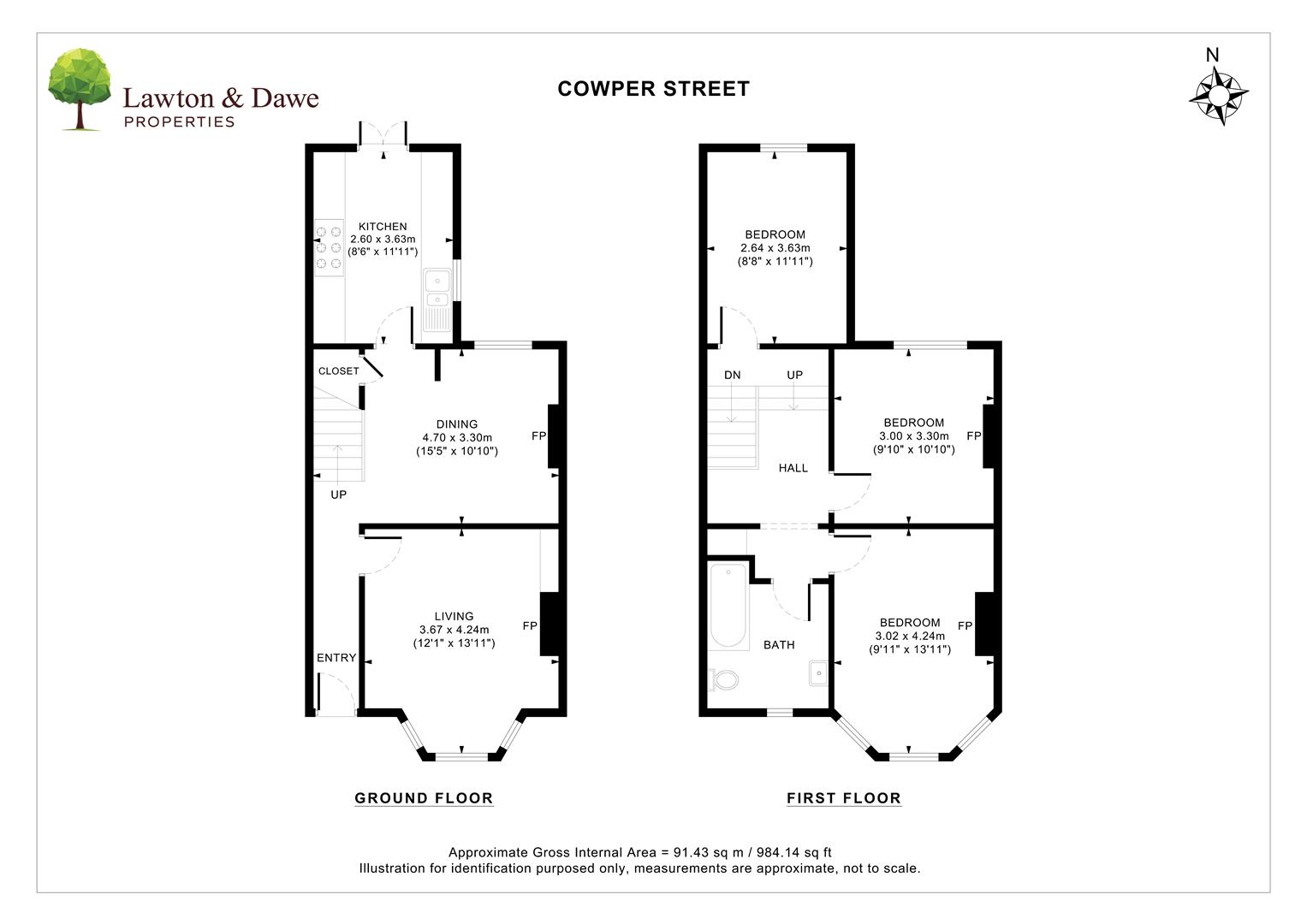 47, Cowper Street, Hove floorplan
