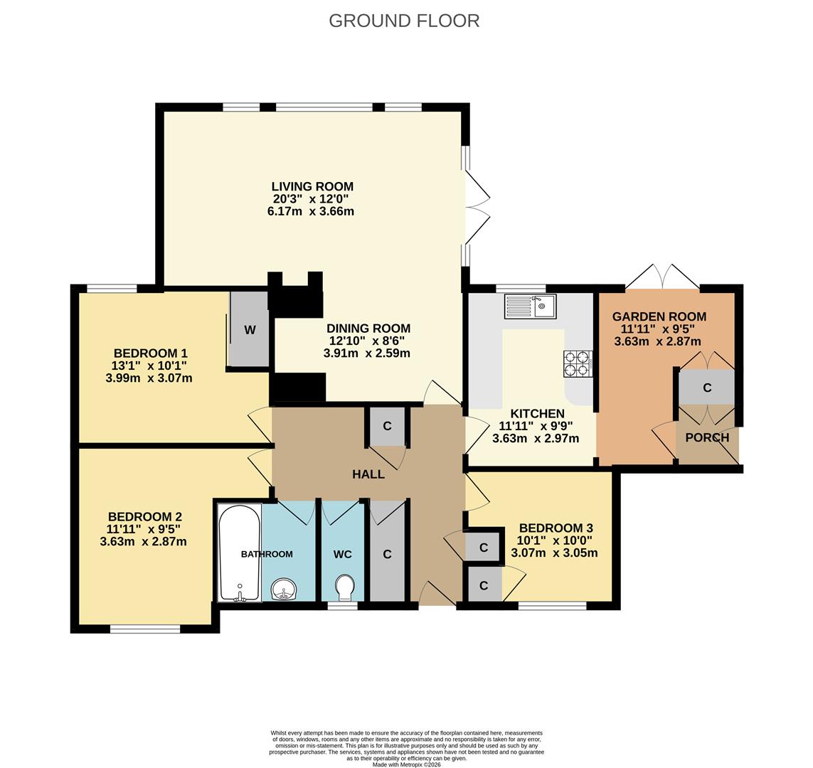 Sandrock, Selby Gardens, Uckfield floorplan