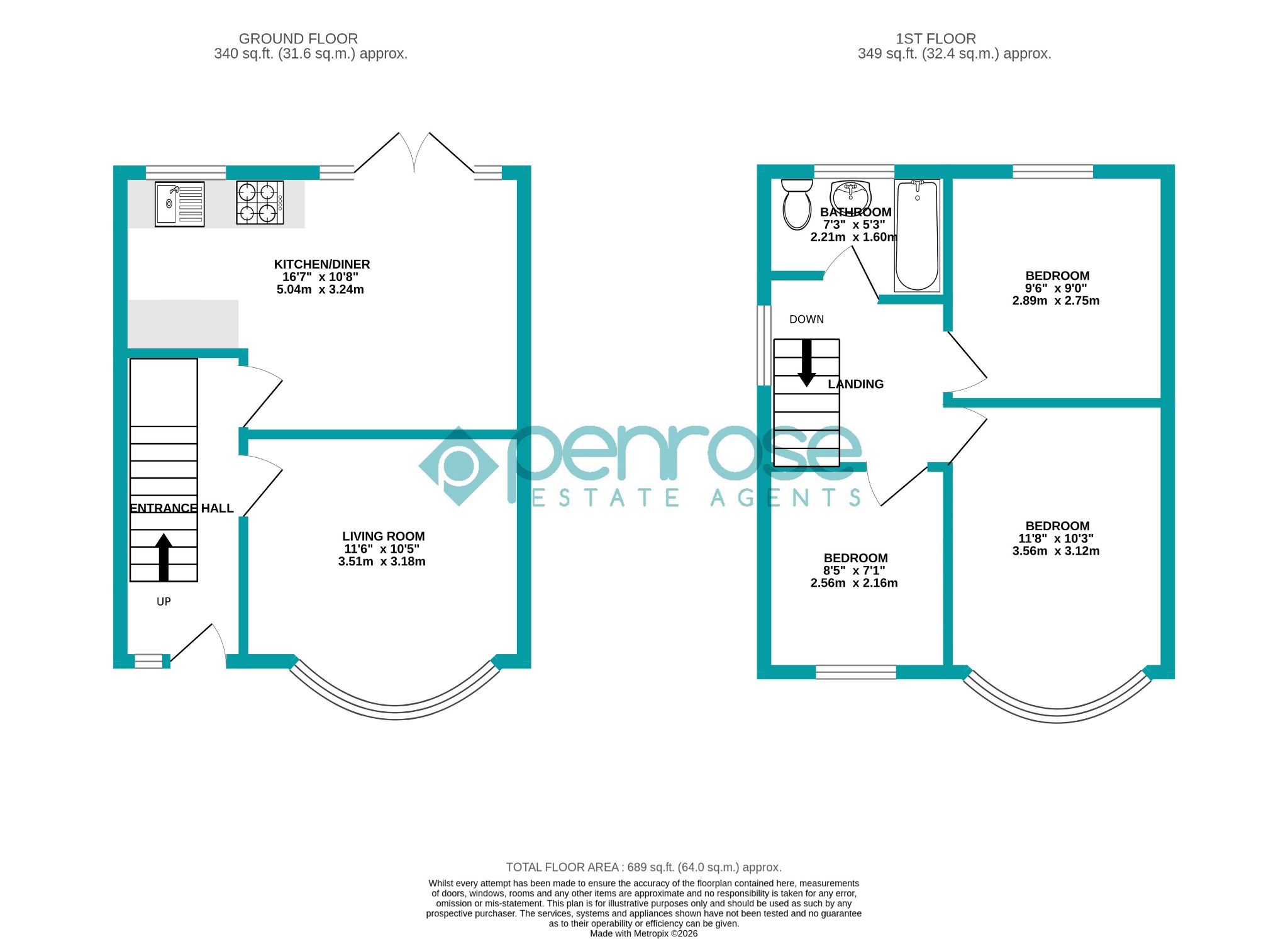 112, Pomfret Avenue, Luton floorplan