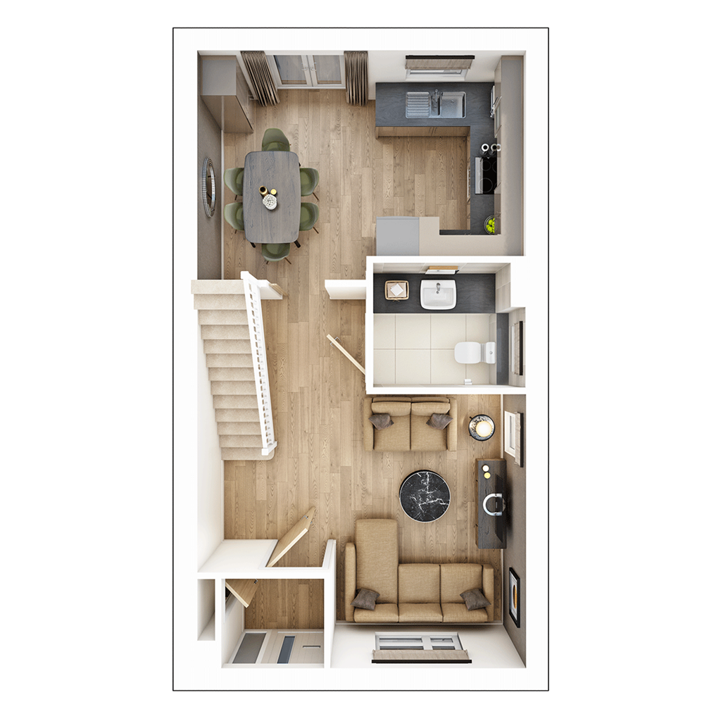 The Brambleford - Plot 159, Gresley Meadow, Rockcliffe Close, Church Gresley, Swadlincote floorplan