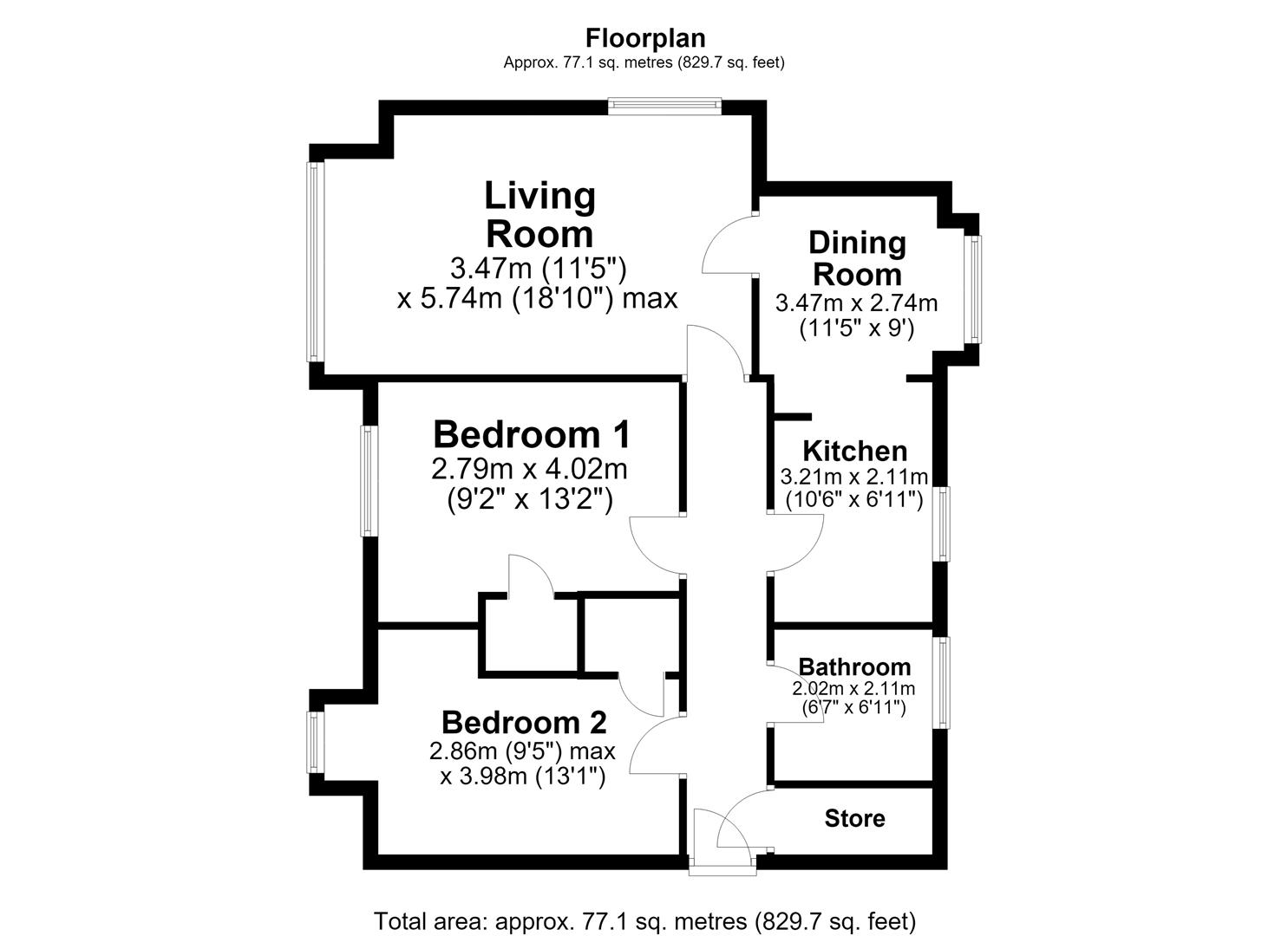 4, Lime Kiln, Swindon floorplan