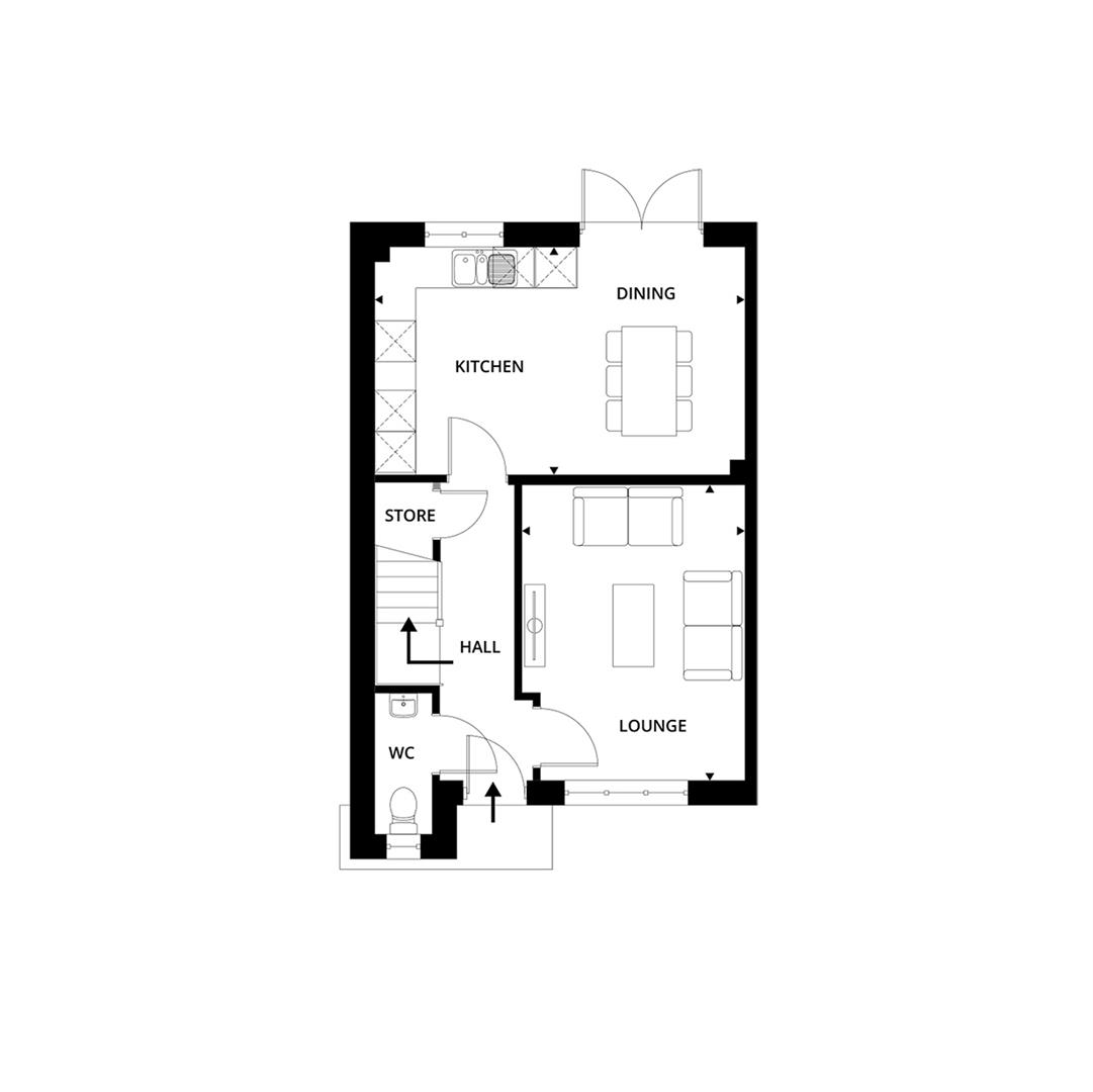 The Camrose, The Willows, Olchfa, Swansea floorplan
