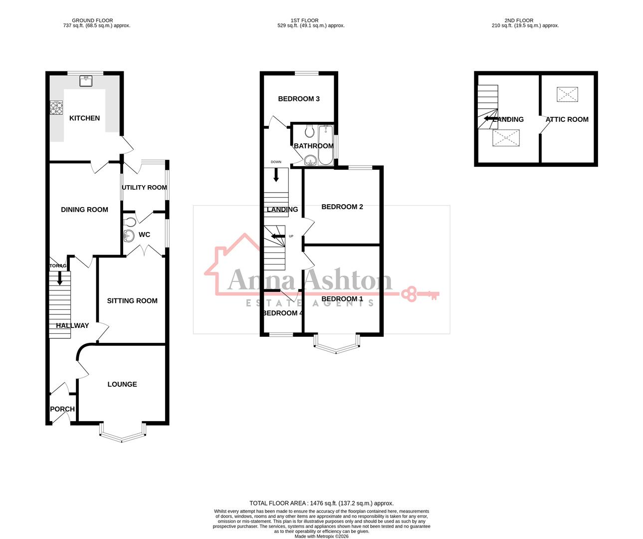 76, High Street, Ammanford floorplan