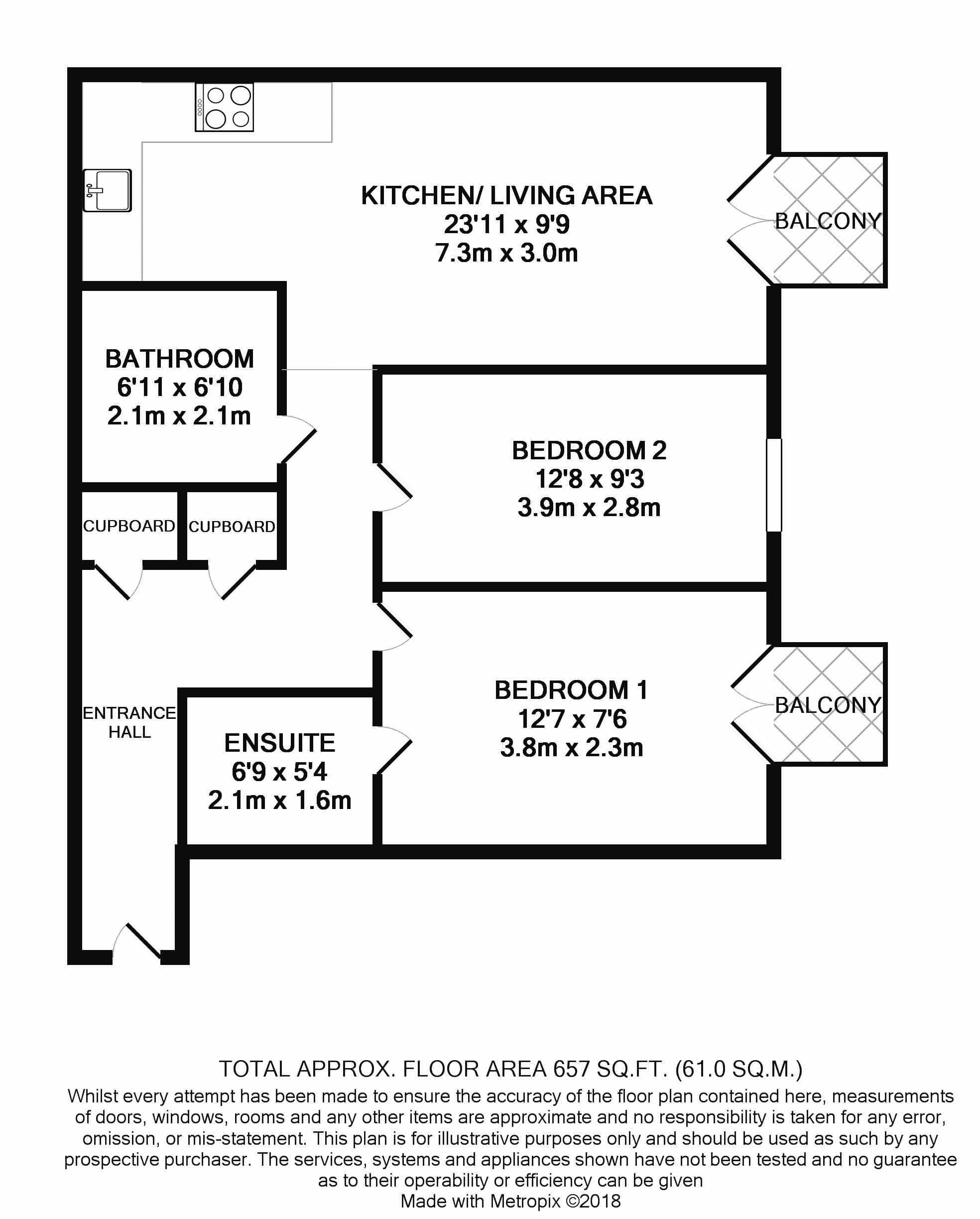 2 Bedrooms Flat for sale in Whitestone Way, Croydon CR0