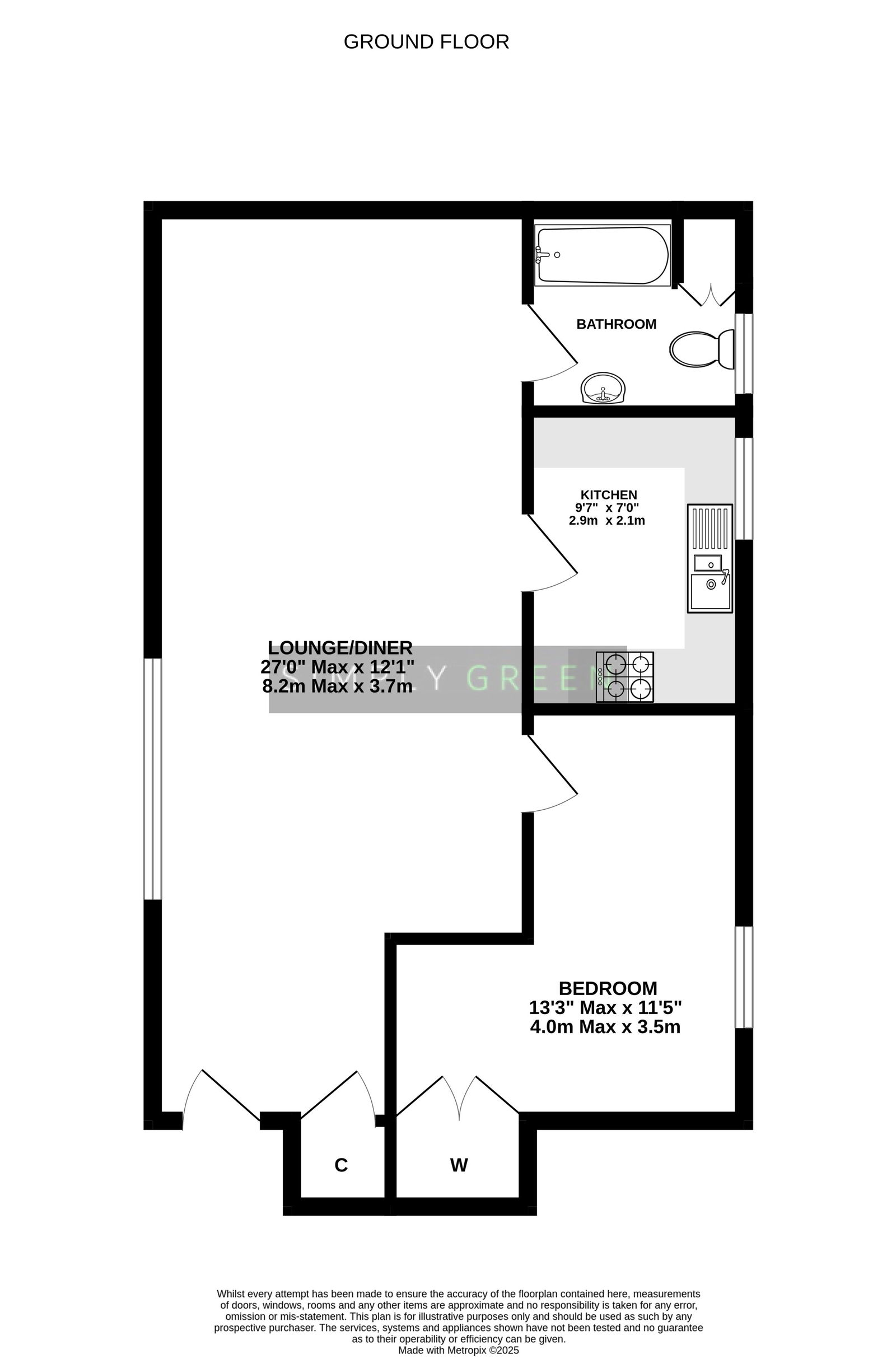 Buckland Barton House,Flat 3, Newton Abbot floorplan