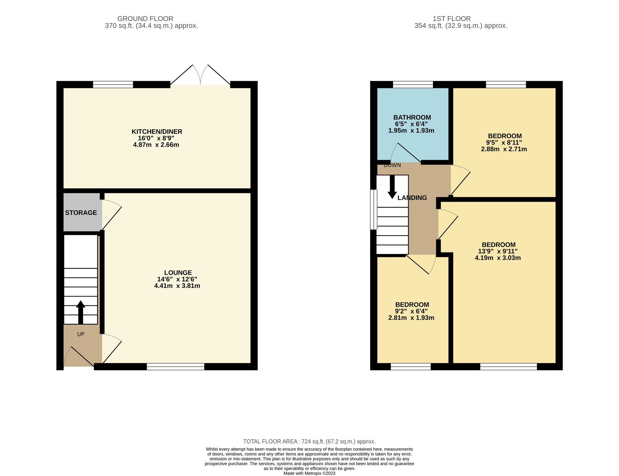 24 Pennant Close, Warrington floorplan