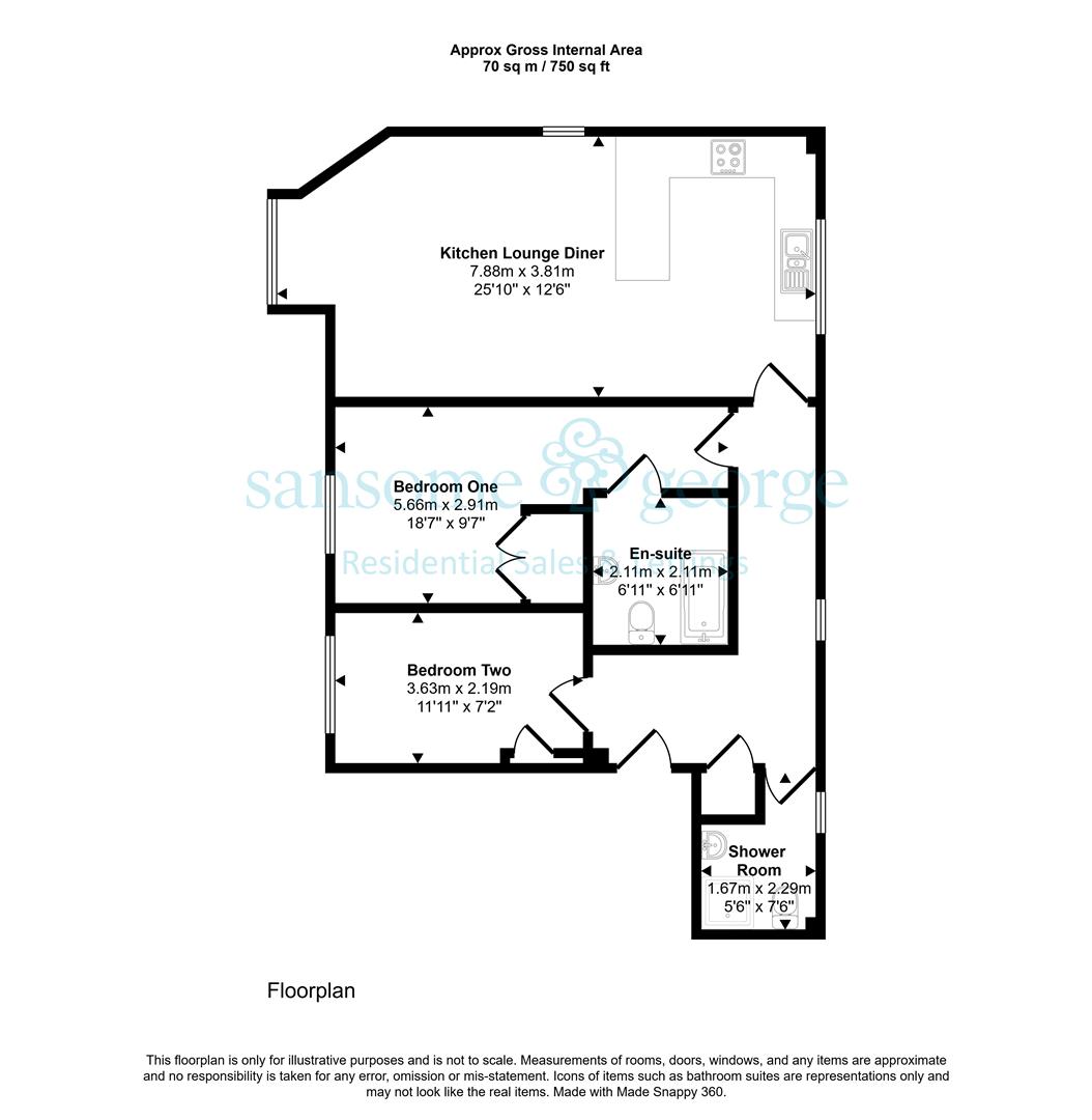 11, Saxon Place, Reading floorplan