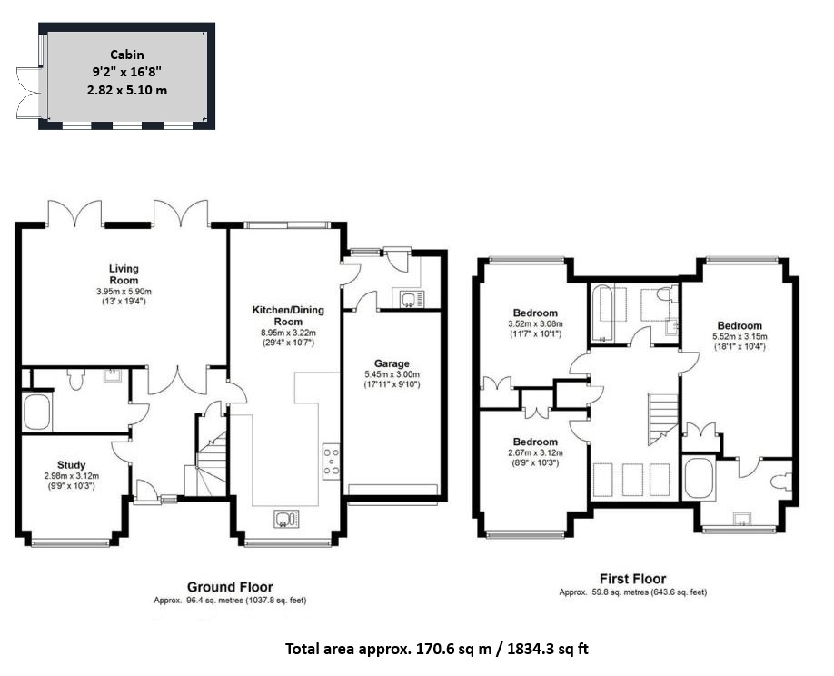 10, Gregory Close, Woking floorplan