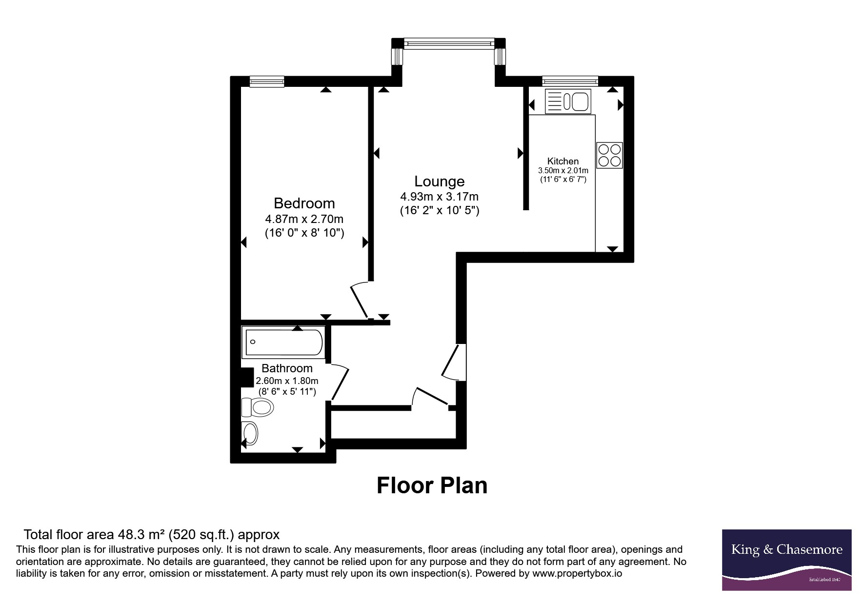 Flat 18, Abbeyfield 9-17,, Richmond Avenue, West Sussex floorplan