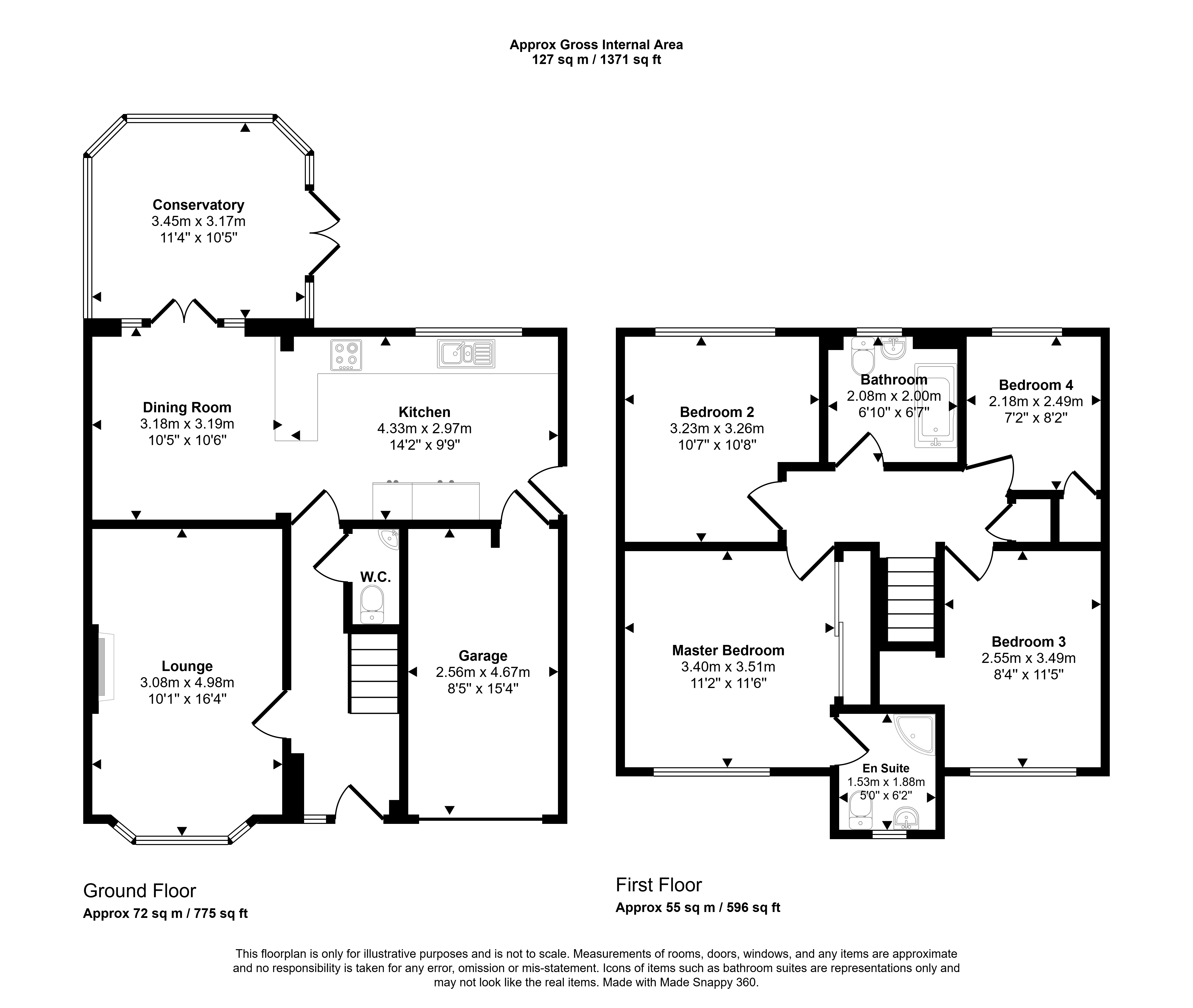 33, Eggleston Drive, Consett floorplan
