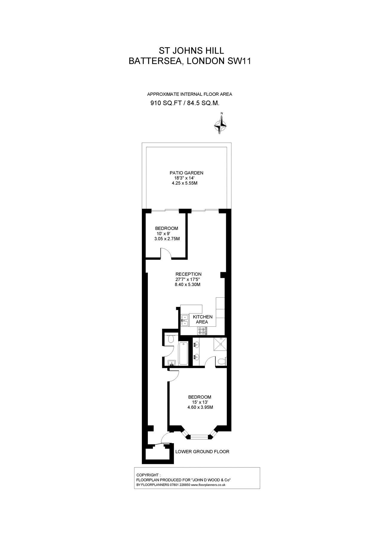 2 Bedrooms Maisonette for sale in St. John's Hill, Wandsworth, London SW11