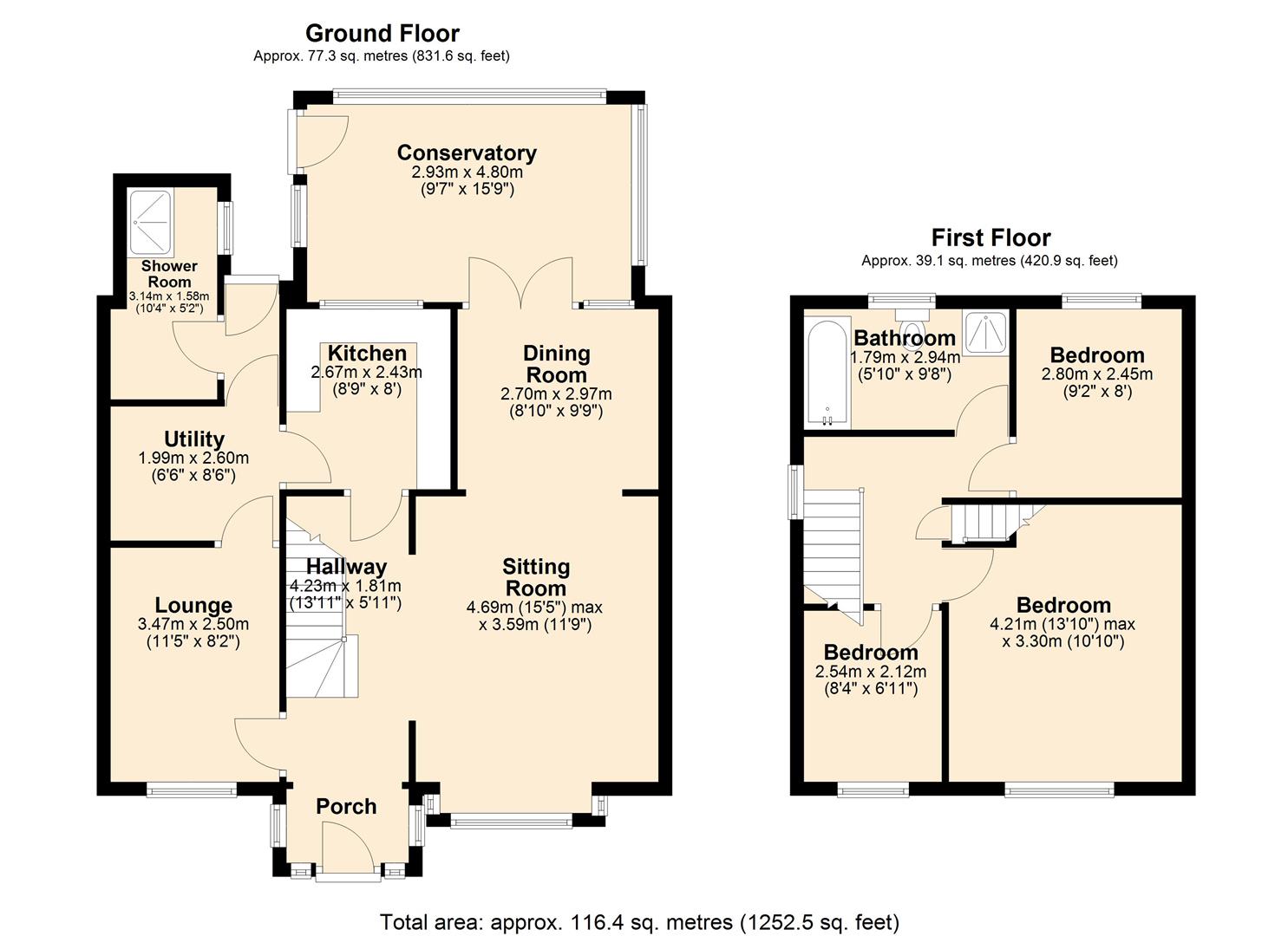 14, Malton Close, Leigh floorplan