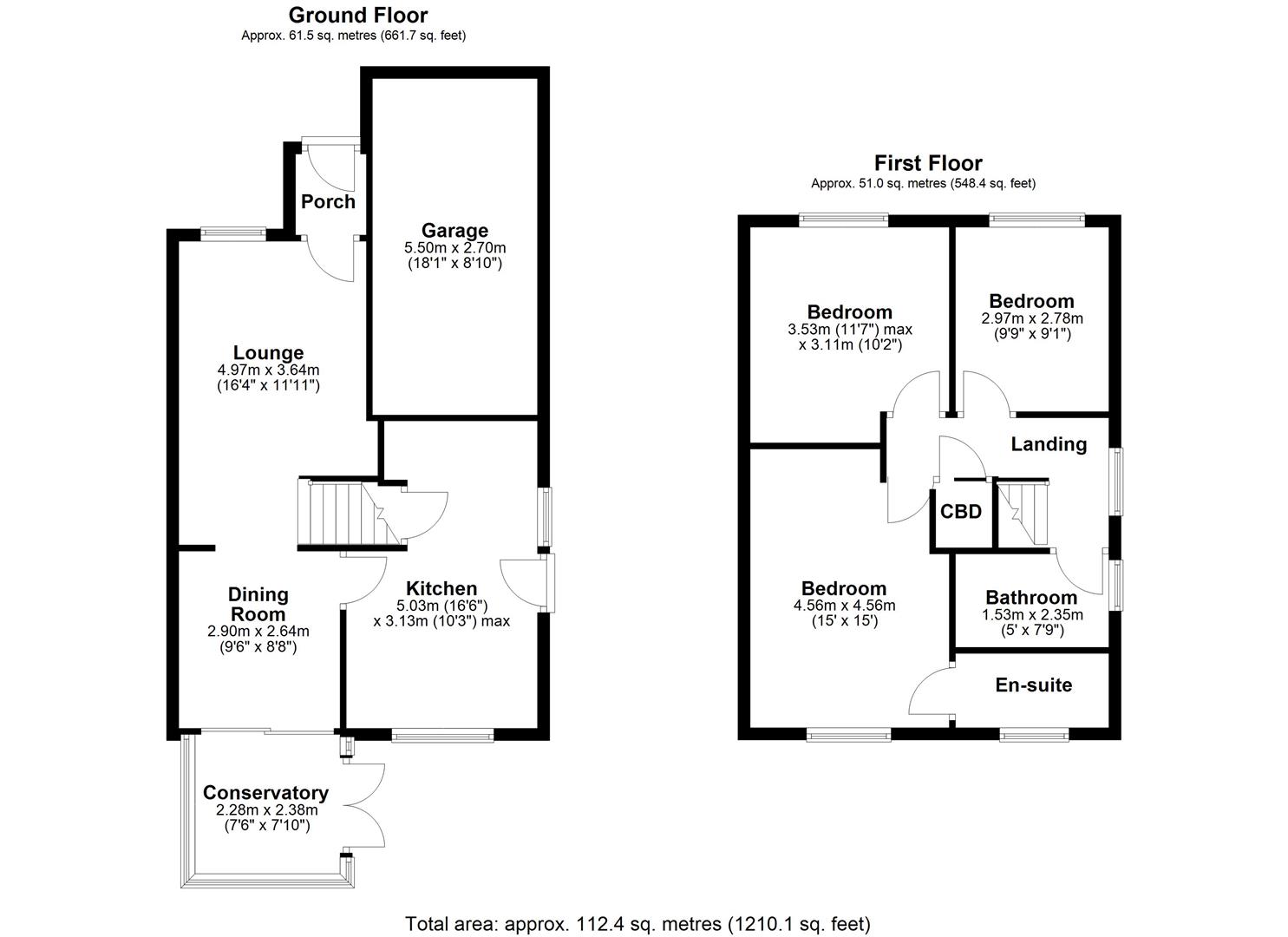 6, Yardley Way, Bradford floorplan