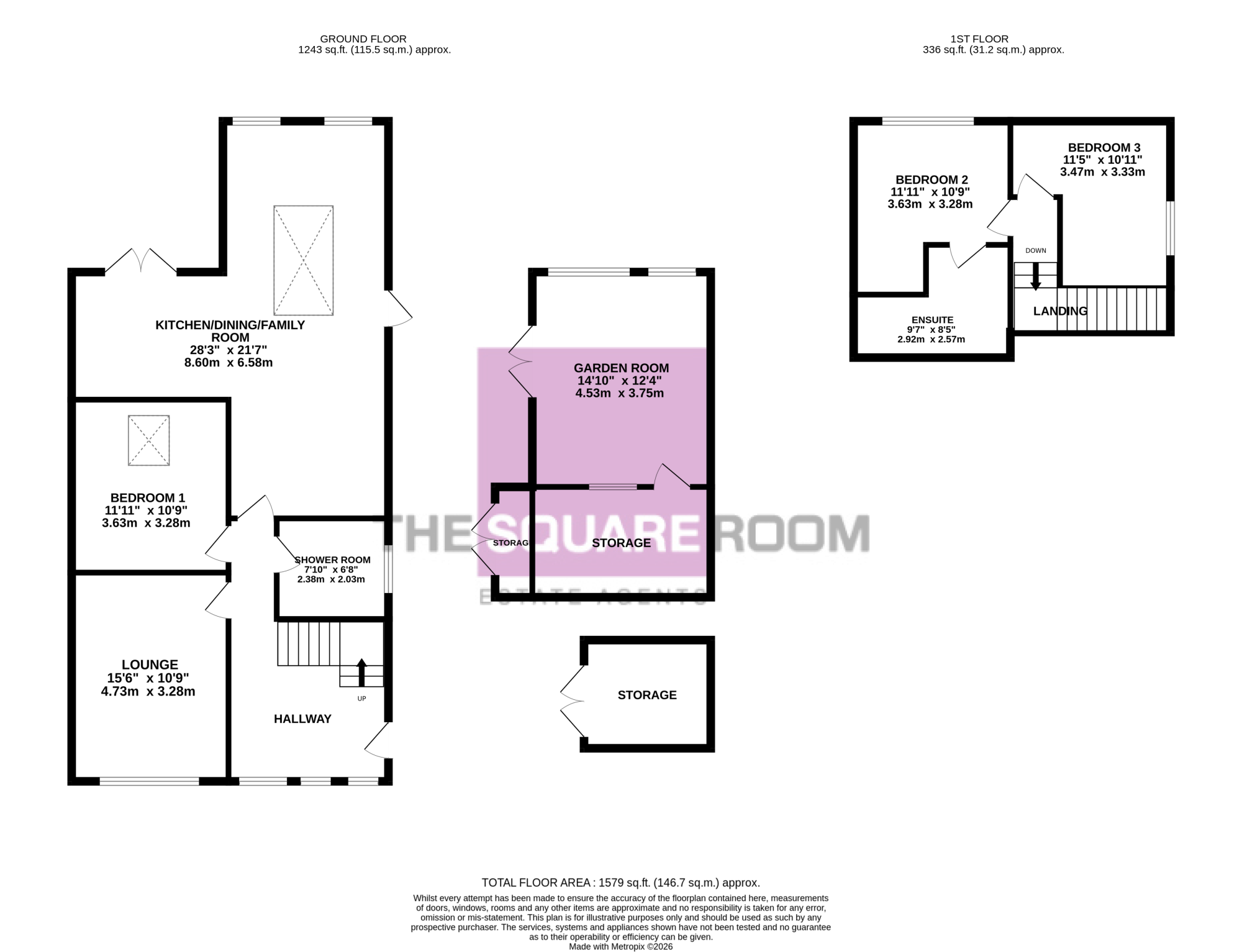 18, Ashwell Place, Cleveleys floorplan