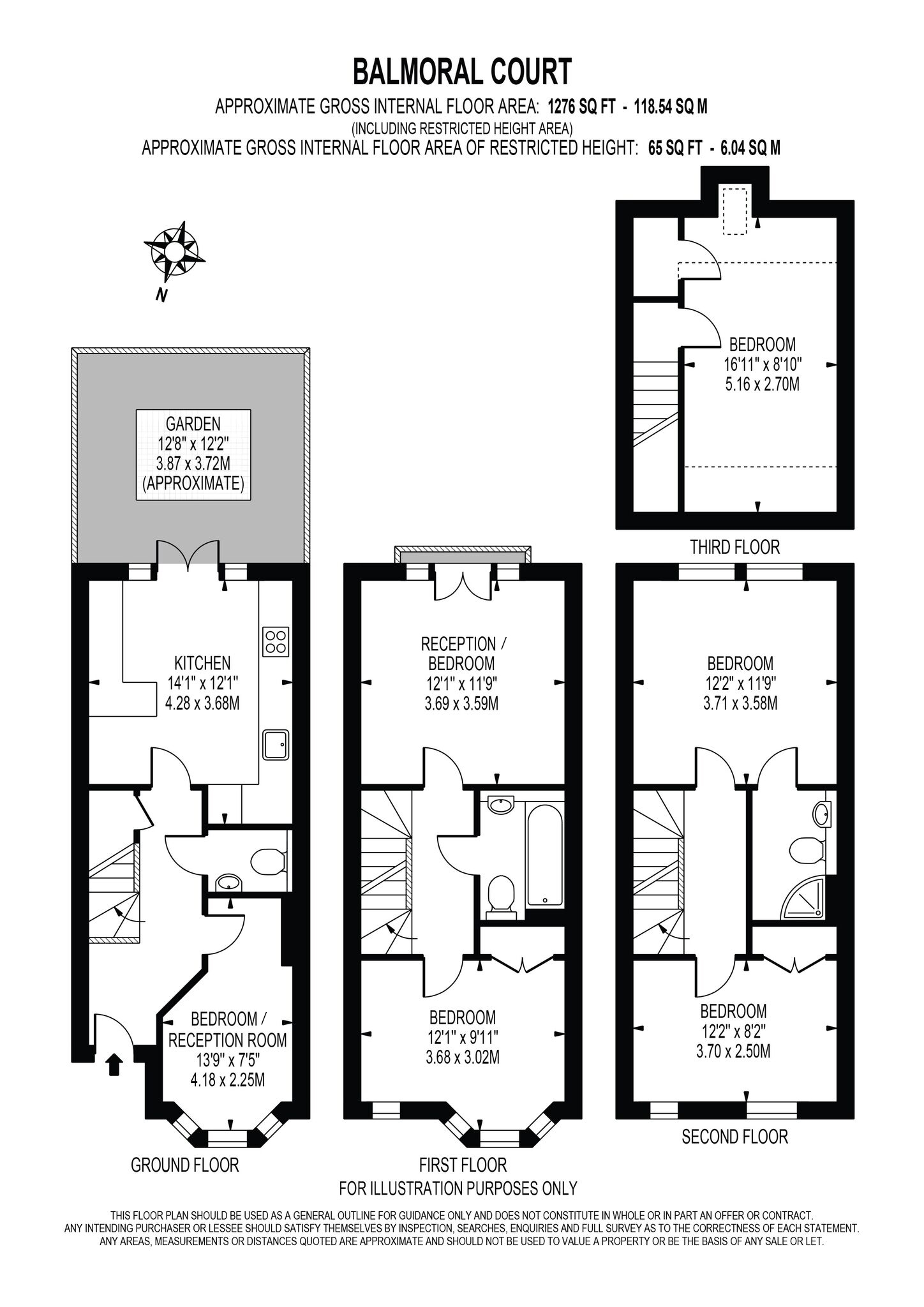 8 Balmoral Court, 40, Merrow Street, London floorplan
