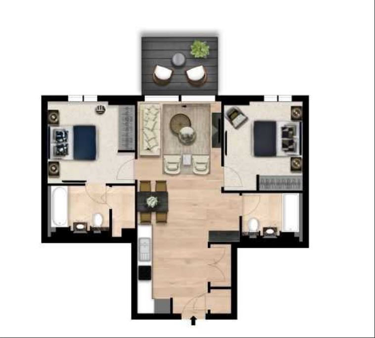 709 Merchant Square, Merchant Square East, London floorplan