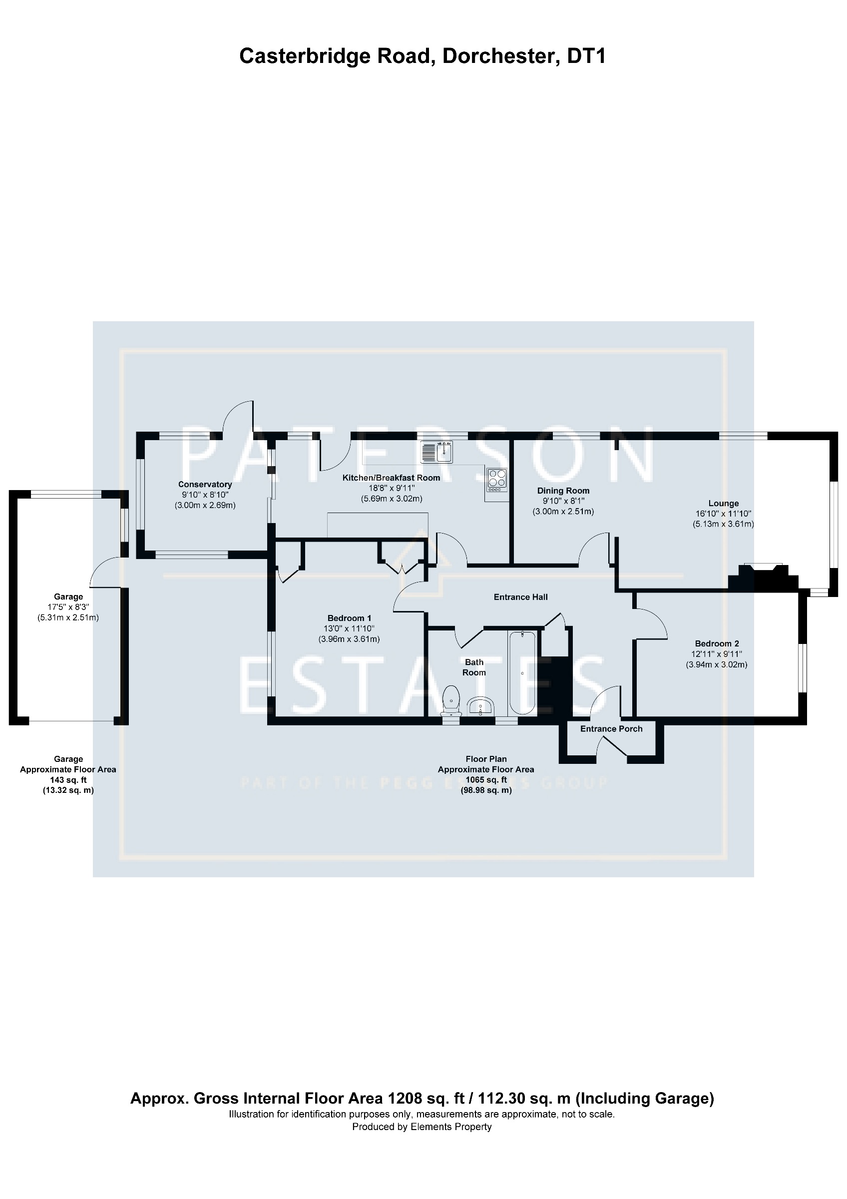 32 Casterbridge Road, Dorchester floorplan