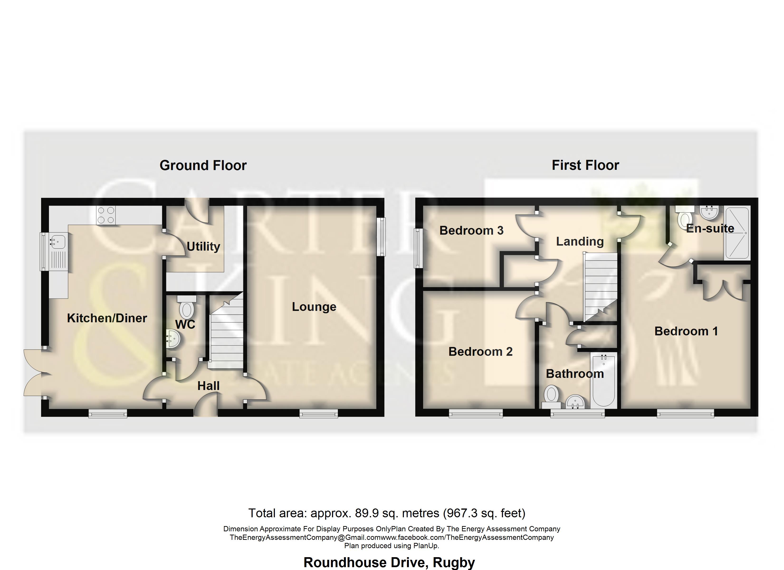 Roundhouse Drive, Cawston, Rugby CV22, 3 bedroom detached house for