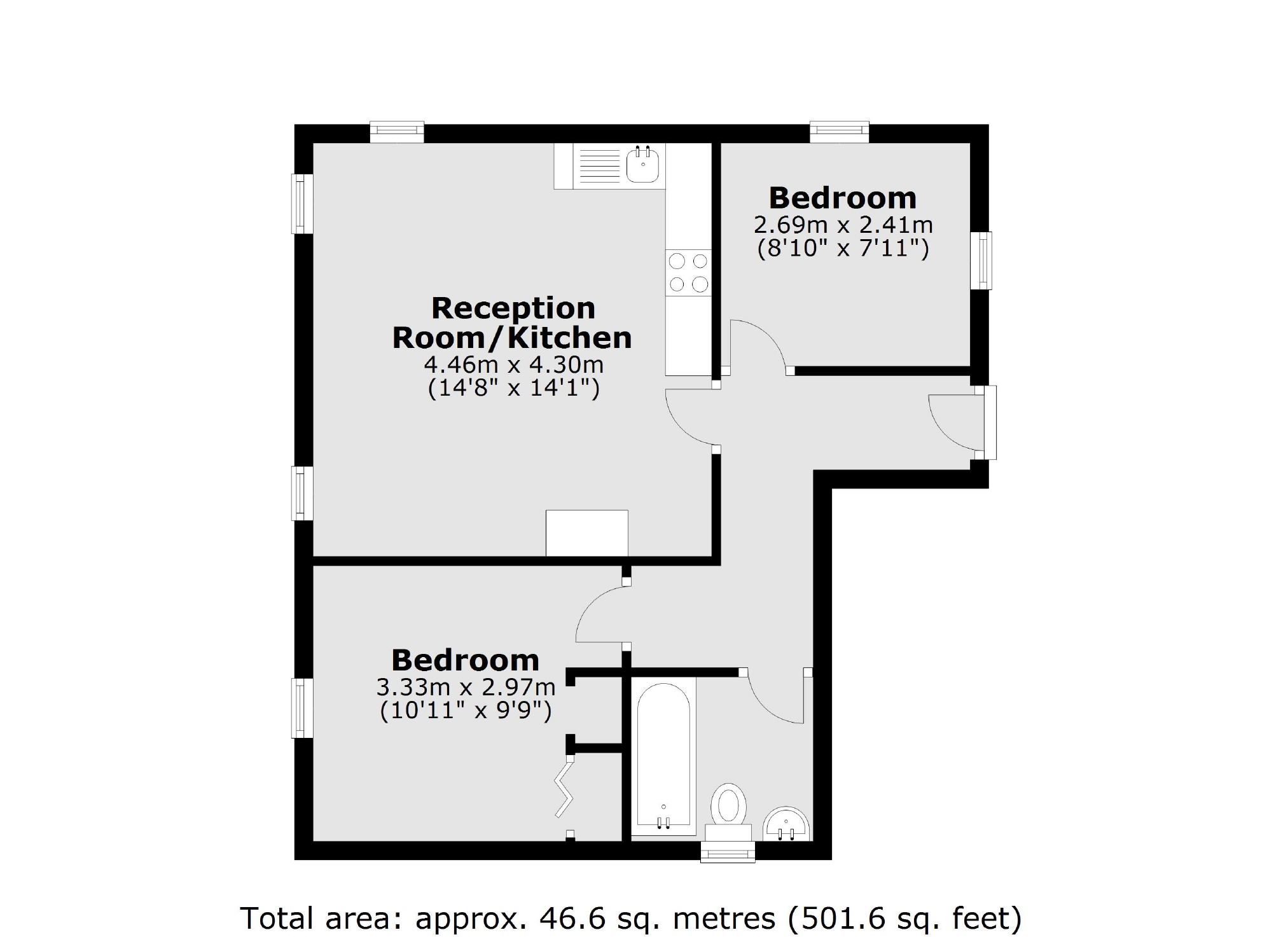 Fourth Cross Road, Twickenham TW2, 2 bedroom flat for sale 61404508