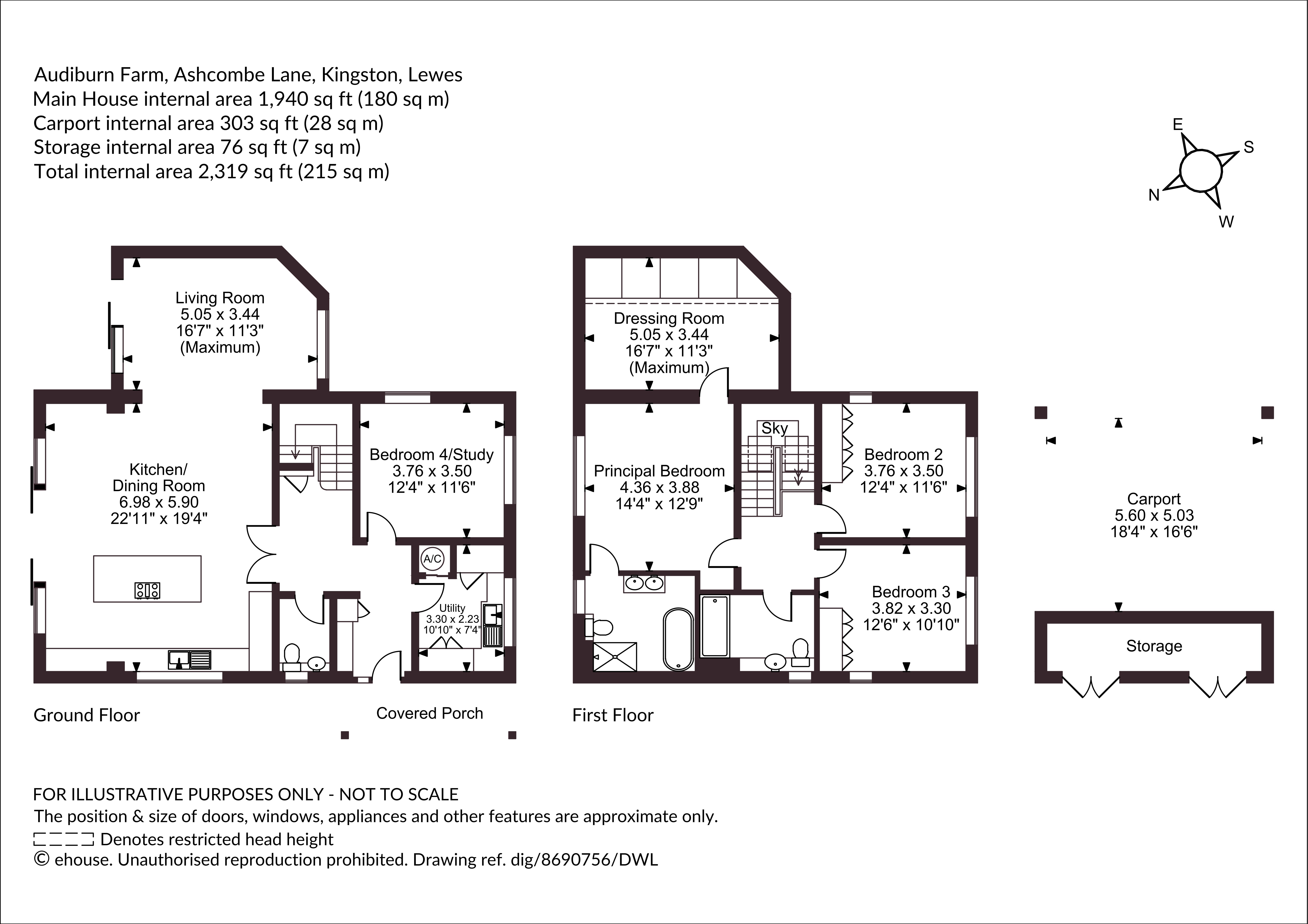 3 Audiburn Farm,, Ashcombe Lane, Lewes floorplan