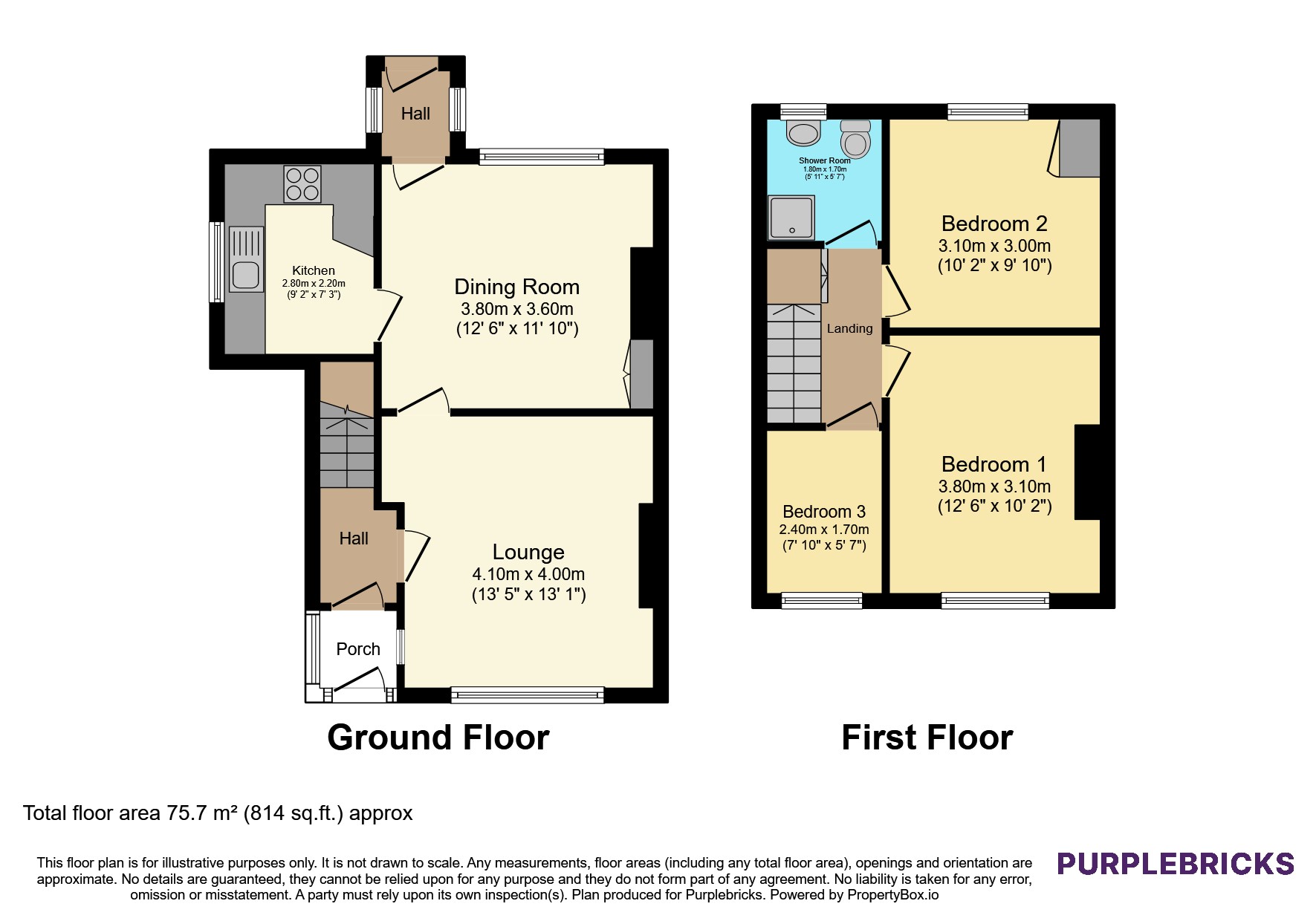 28, Sunnyview Gardens, Leeds floorplan