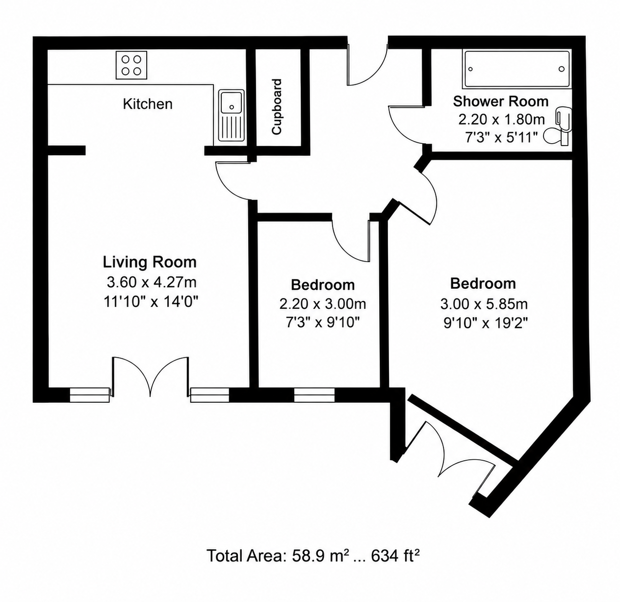 John Street, Luton floorplan