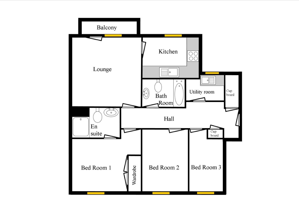 3 Bedrooms Flat to rent in Slateford Gait, Slateford, Edinburgh EH11