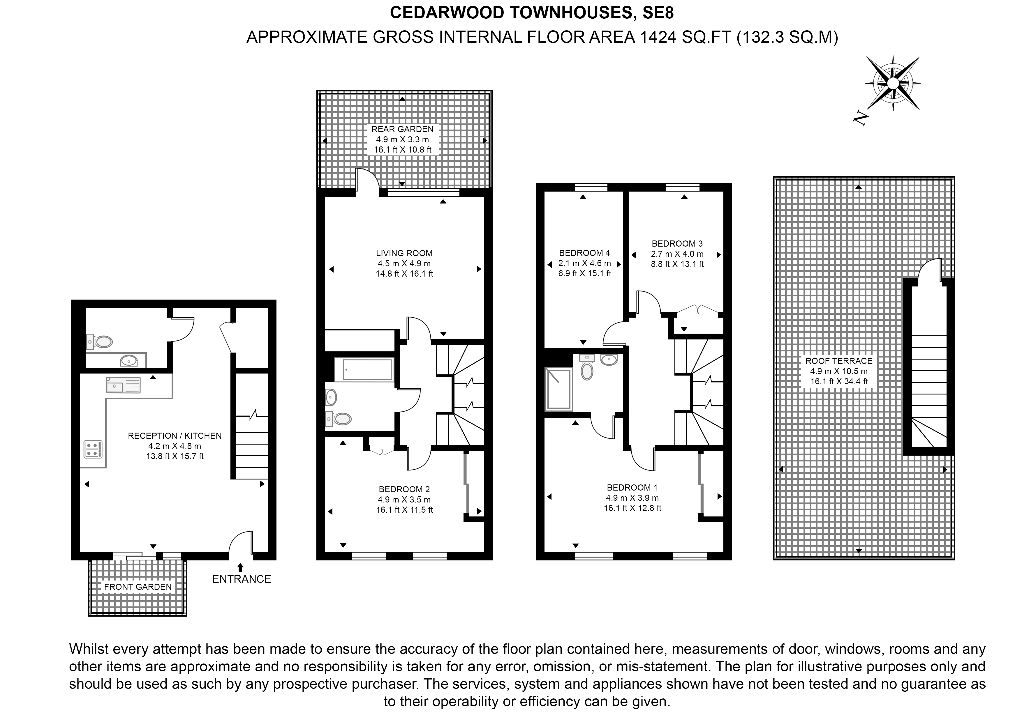 5, Cedarwood Townhouse, Deptford floorplan