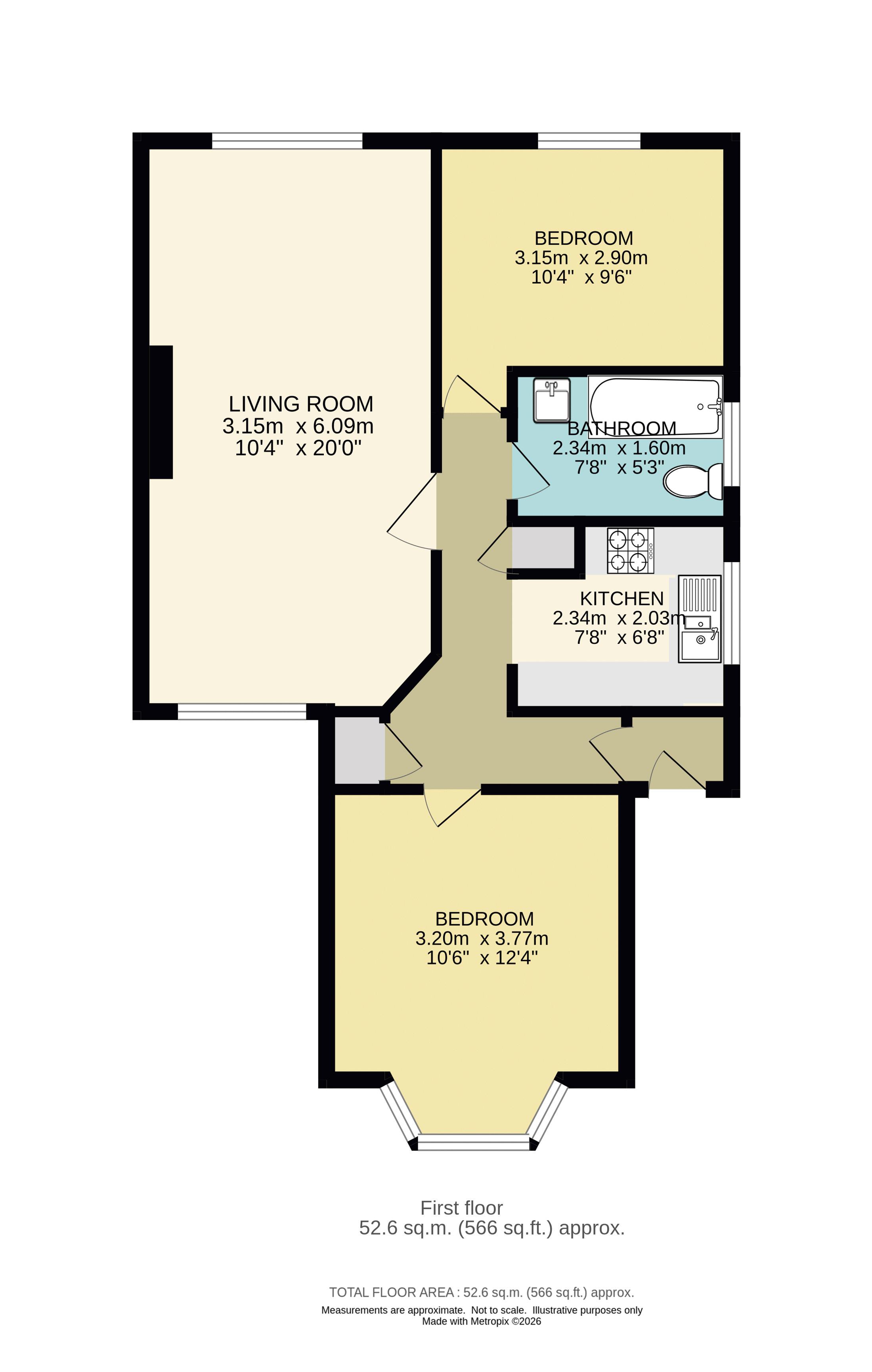 12, Willis Close, Epsom floorplan