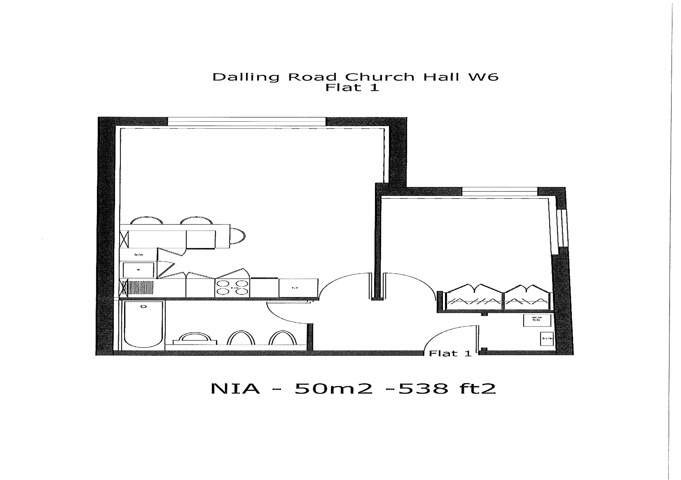 1 Bedrooms Flat to rent in Dalling Road, Ealing W6