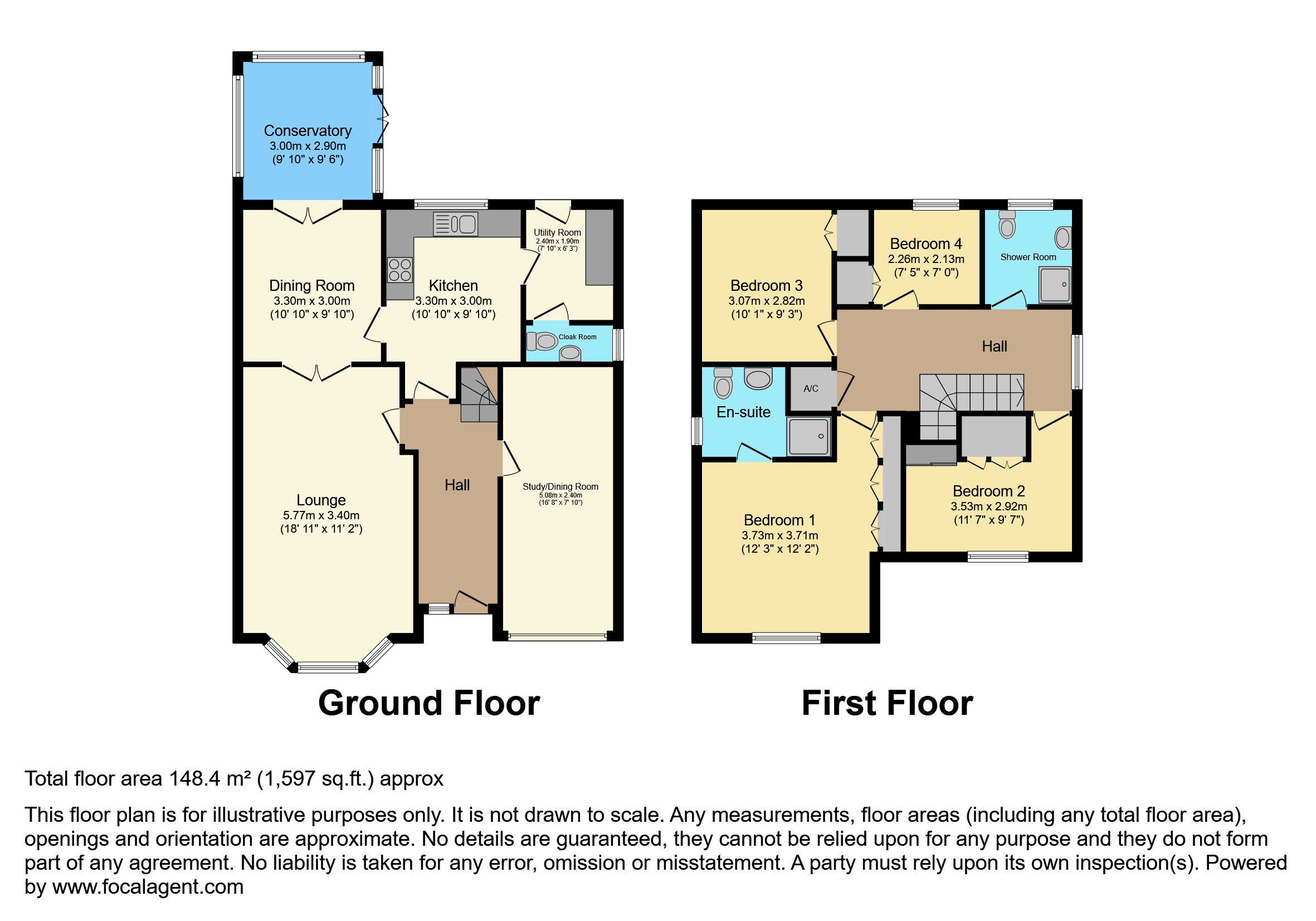 139, Bourton Way, Wellingborough floorplan