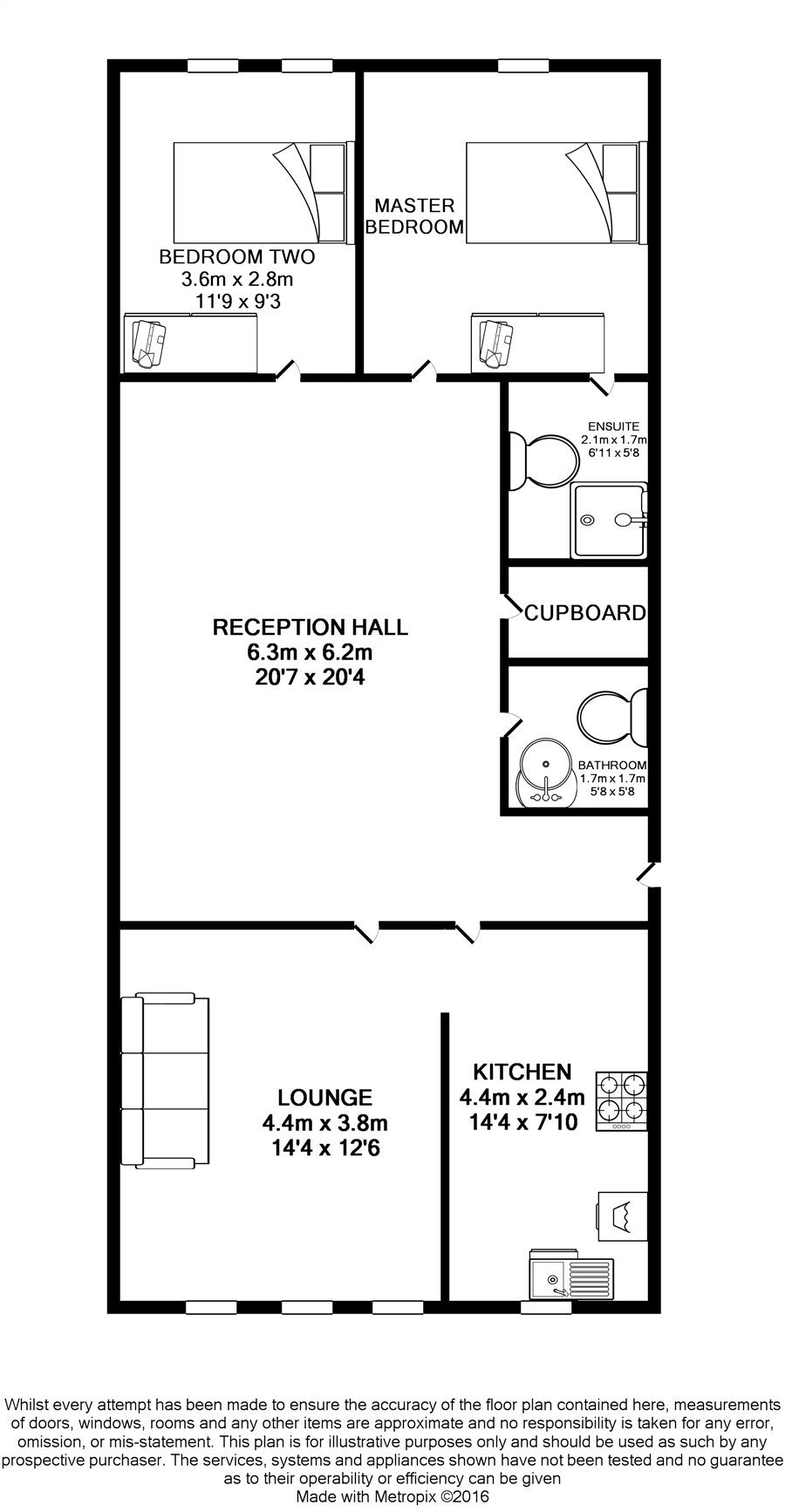 2 Bedrooms Flat for sale in 384 Main Street, Alexandria G83