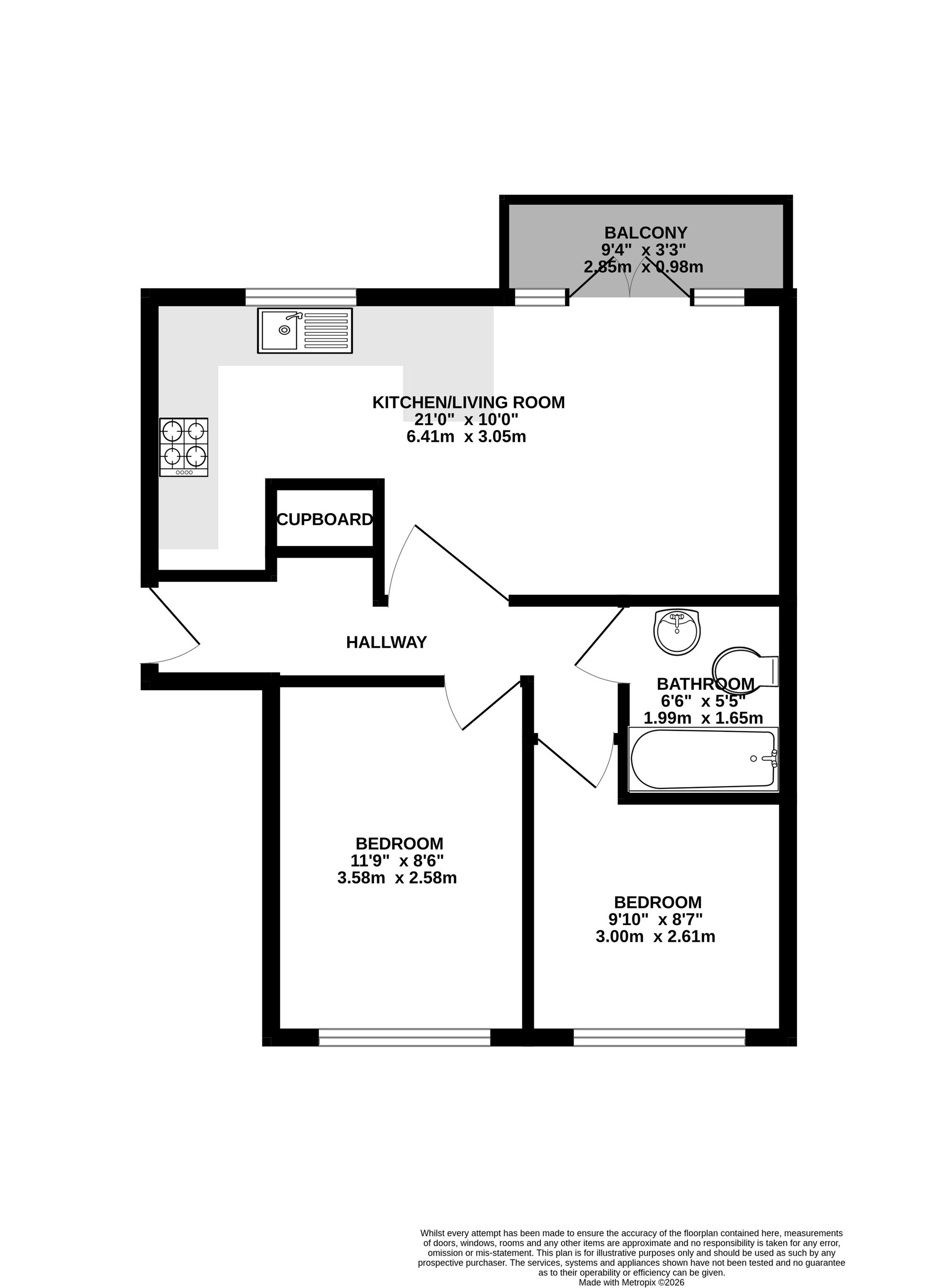 11 Warwick Court Carisbrooke Avenue, High Wycombe floorplan