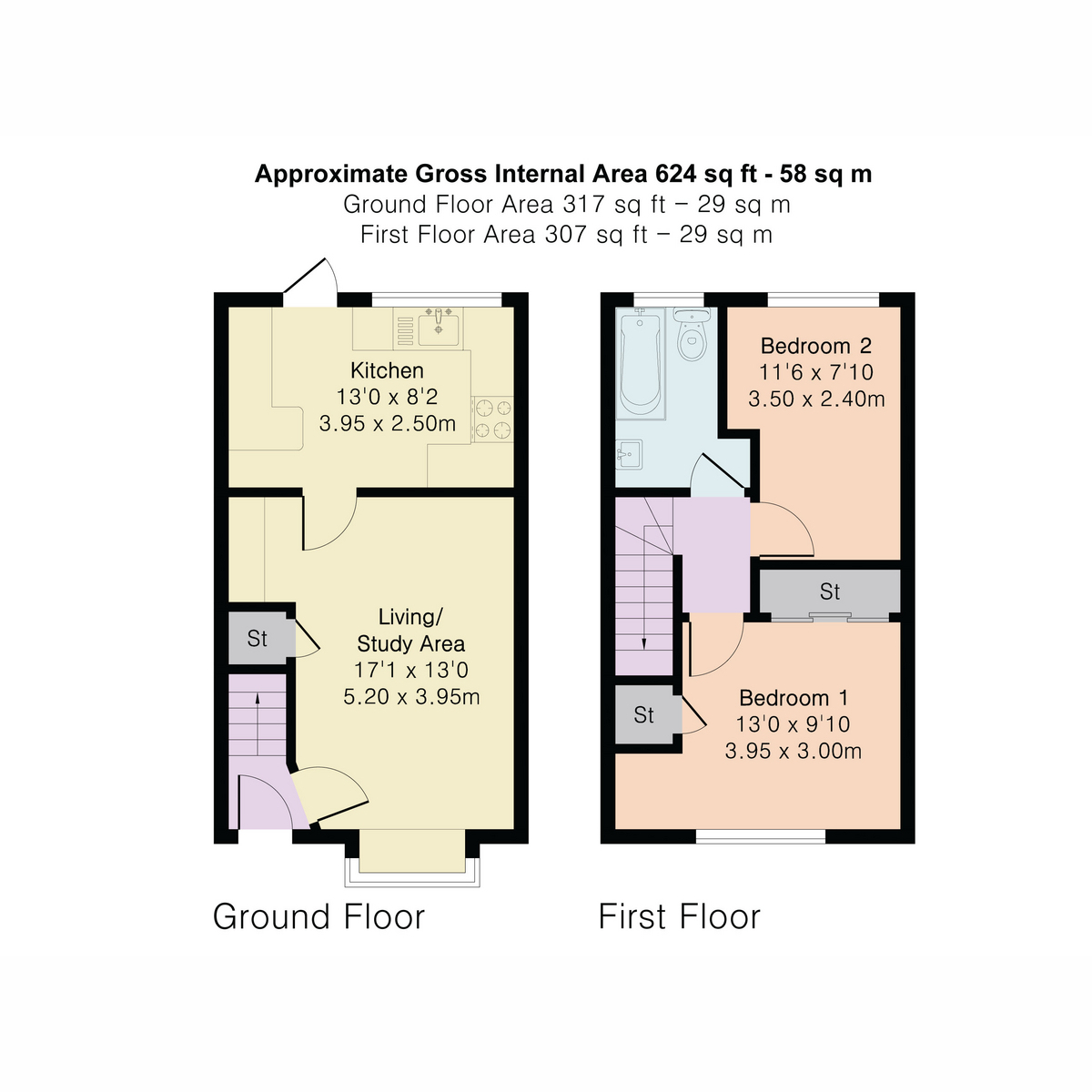 40, Constable Close, Reading floorplan