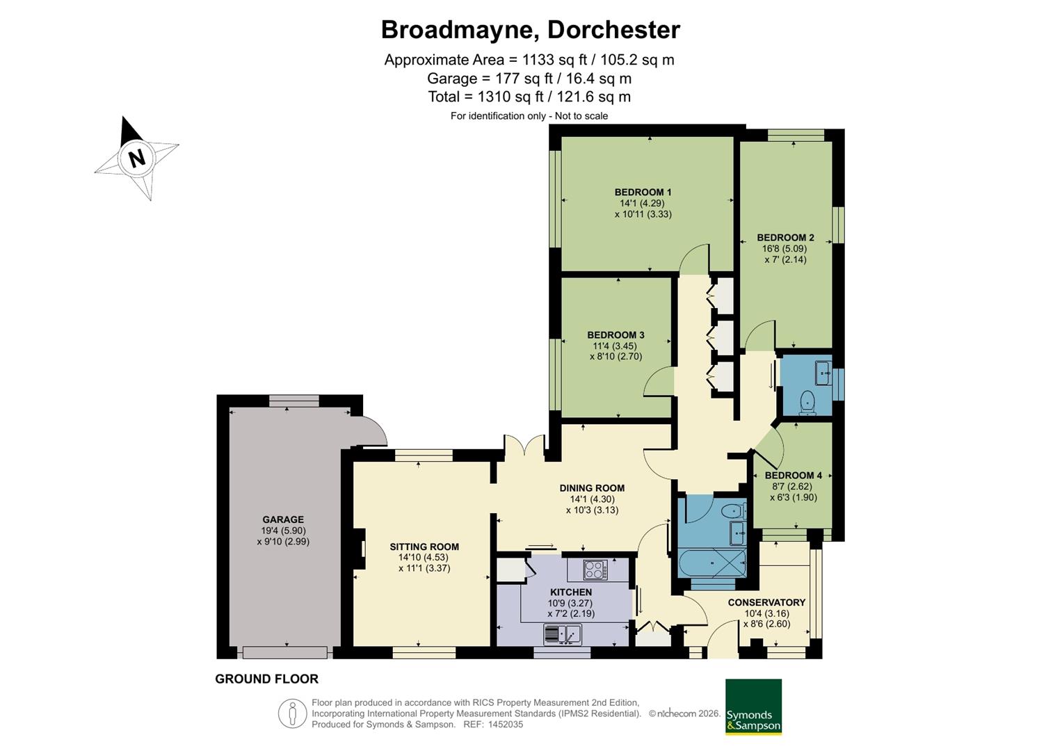 49, Broadmead, Dorchester floorplan