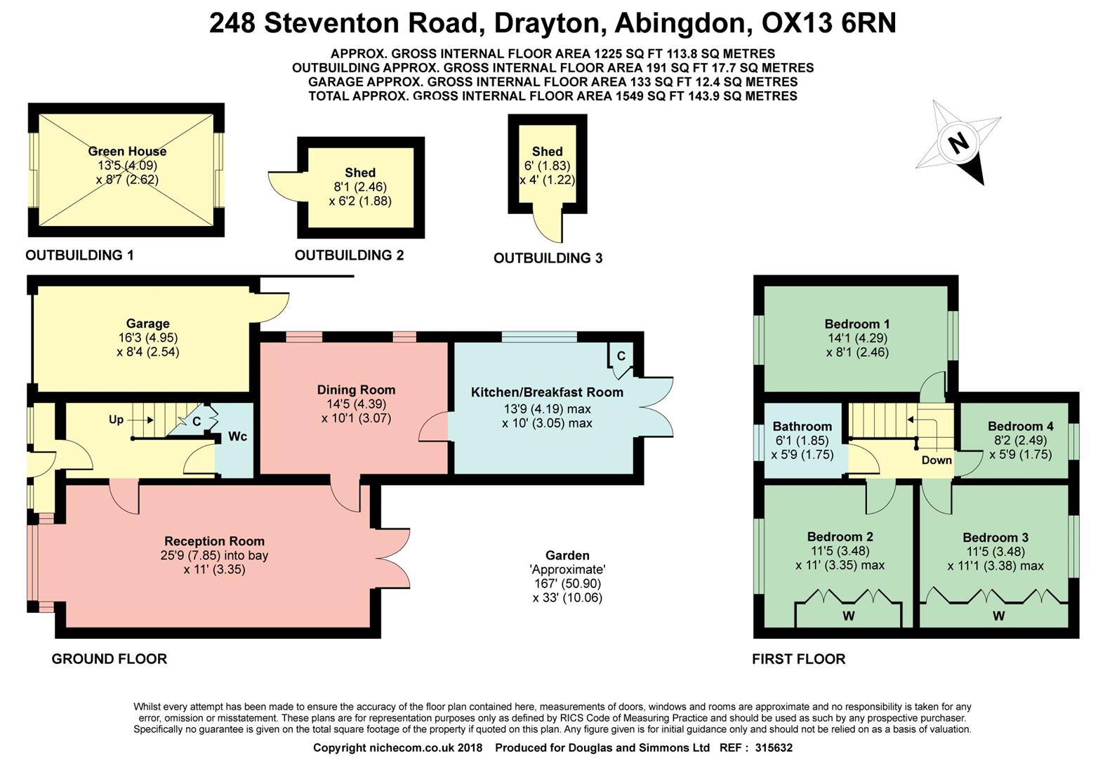 4 bed semidetached house for sale in Steventon Road, Drayton, Abingdon