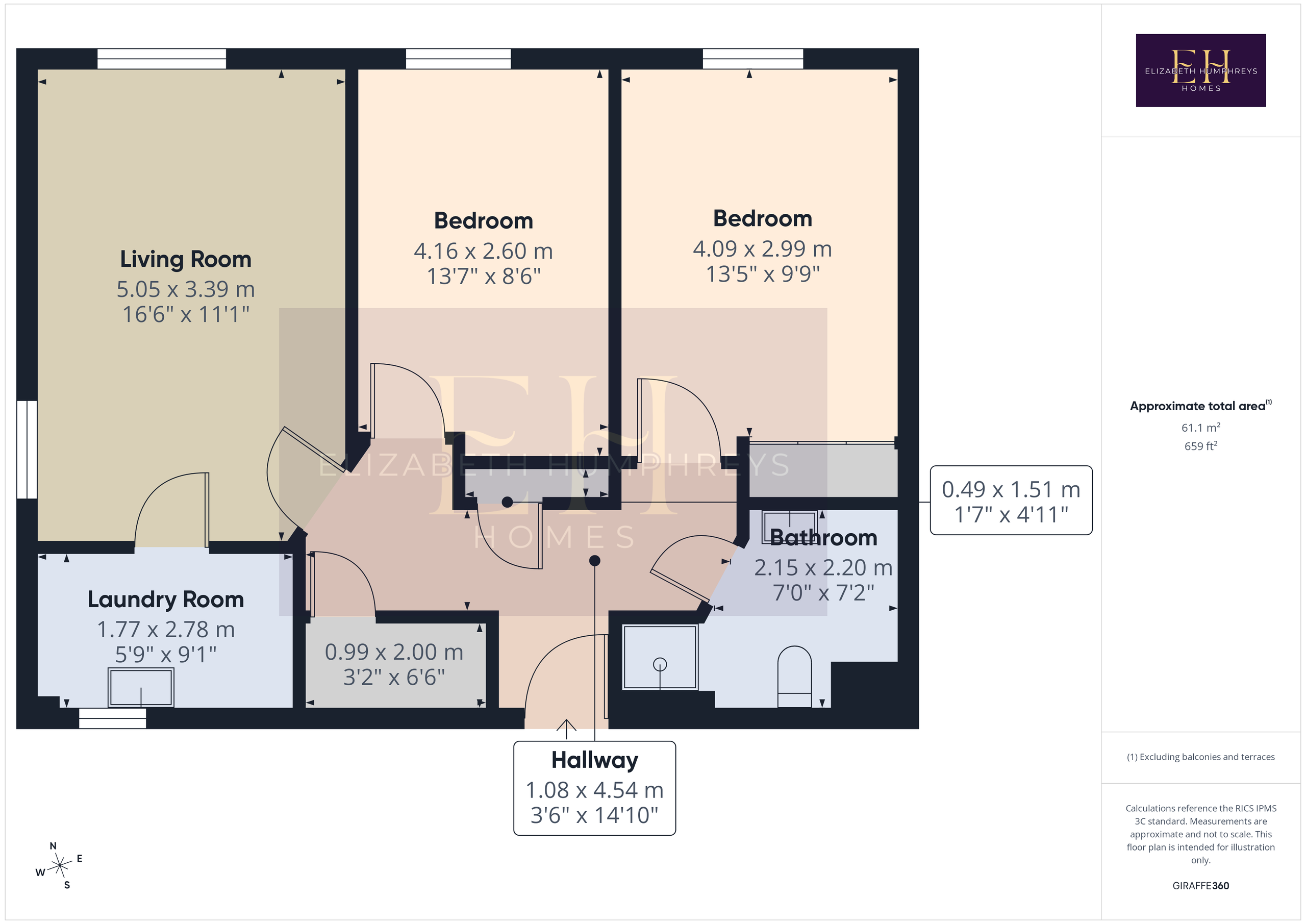 5 Robert Adam Court, Alnwick floorplan
