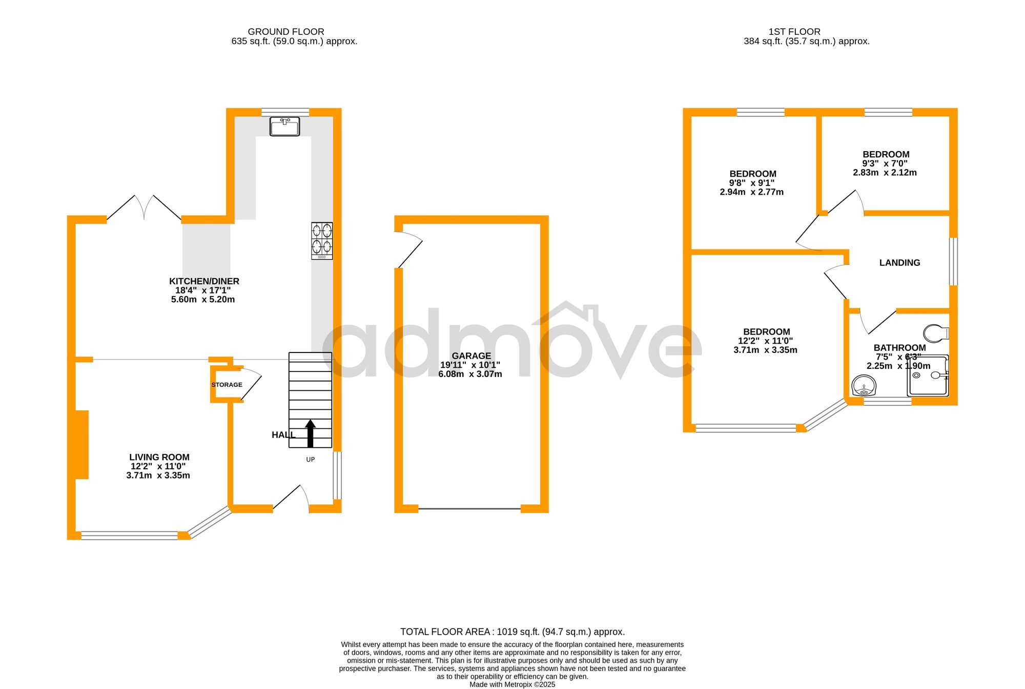 9 Beech Avenue, Warrington floorplan