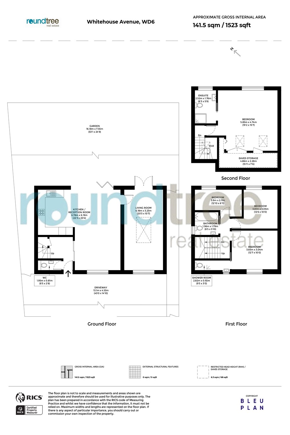 92b, Whitehouse Avenue, Borehamwood floorplan