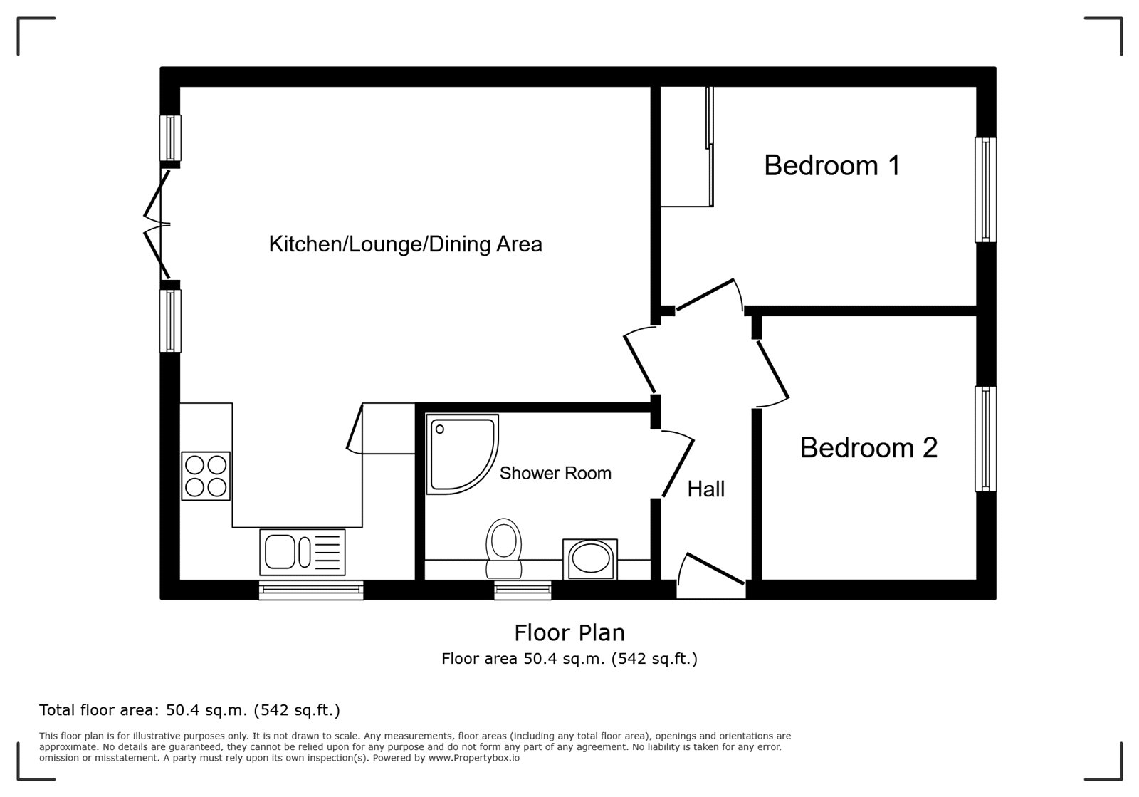 No. 3 The Bay Cottages,, Fort Warden Road, Isle of Wight floorplan