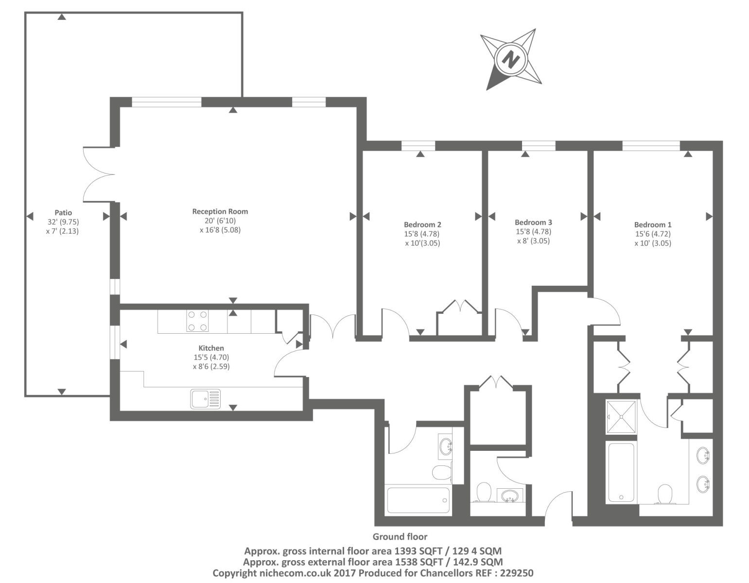 3 Bedrooms Flat to rent in East Twickenham, Middlesex TW1