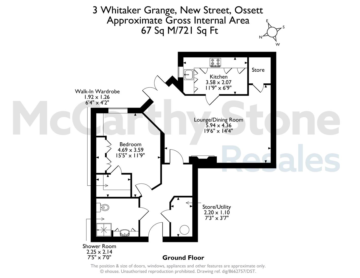 3 Whitaker Grange, New Street, Ossett floorplan