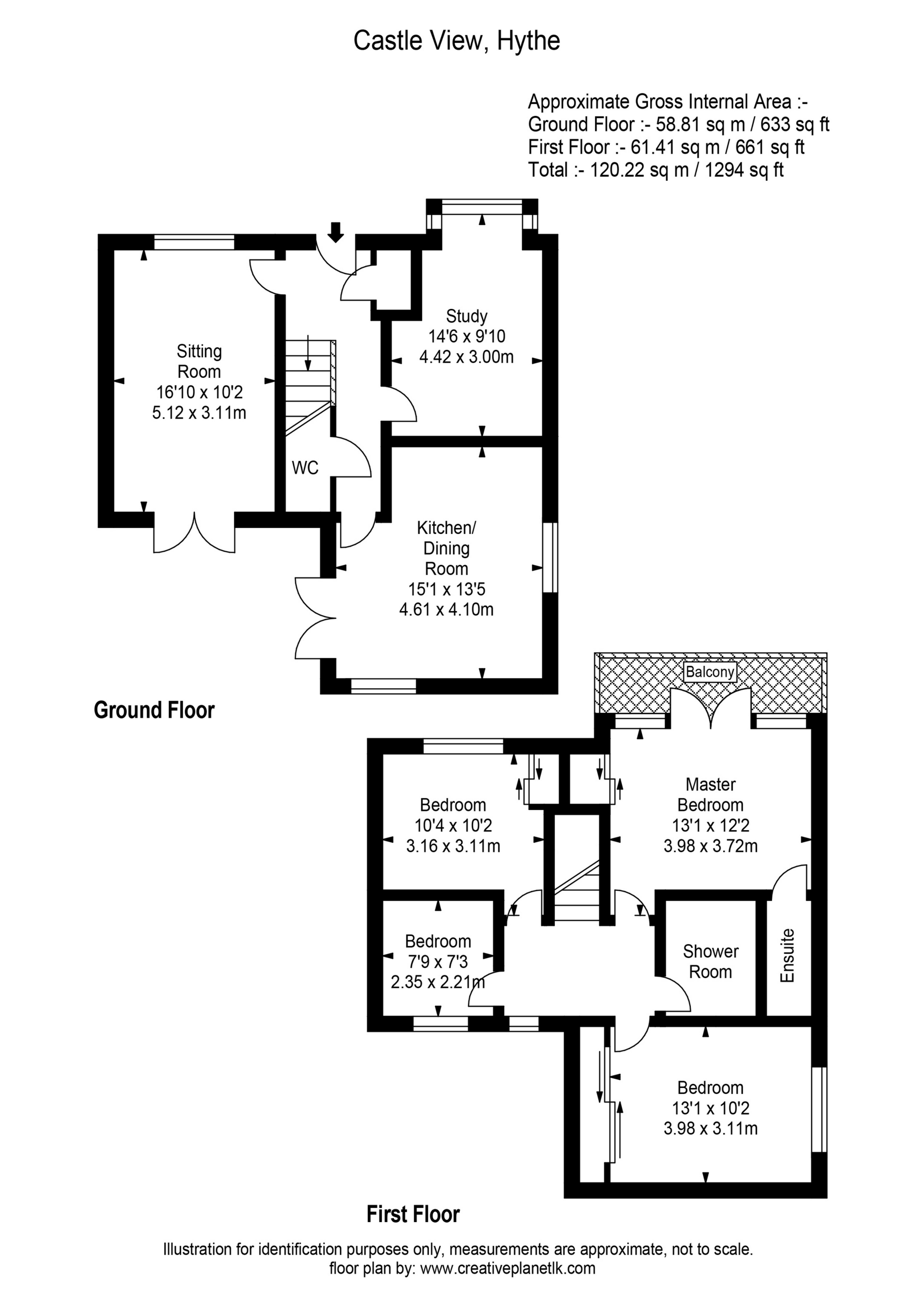 16, Castle View, Hythe floorplan